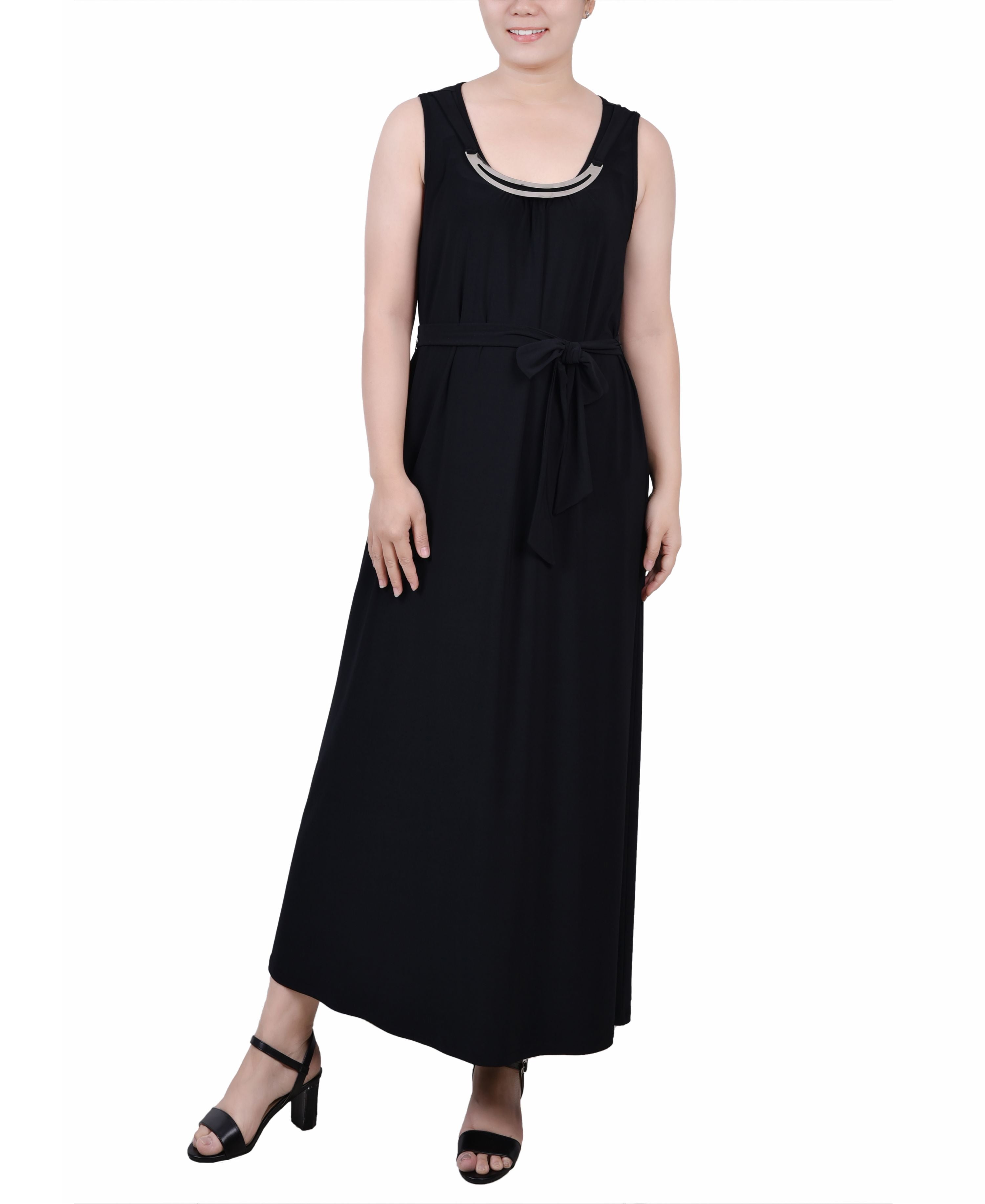 Petite Ankle Pants Sleeveless Dress