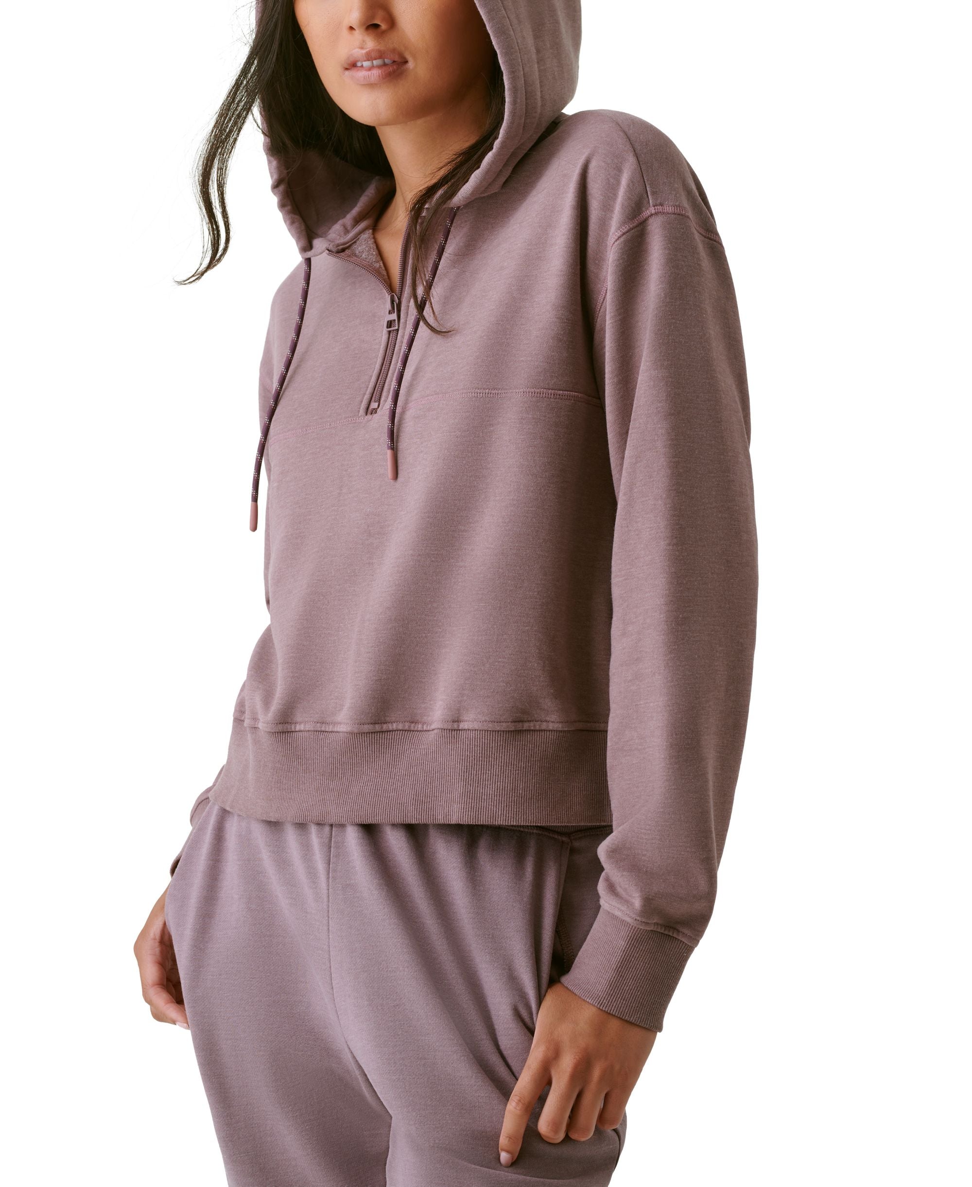 Bass Outdoor Womens Hibernate Half Zip Hoodie Premium Top