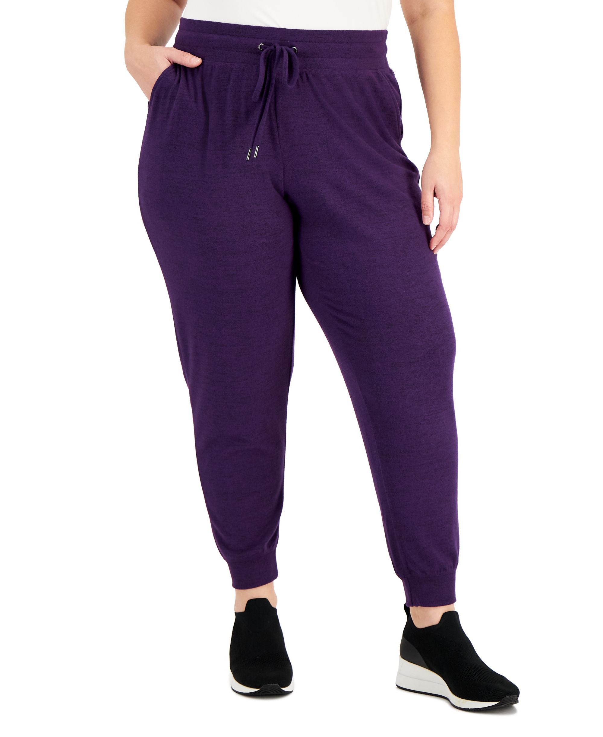 ID Ideology Plus Size Drawstring Knit Joggers