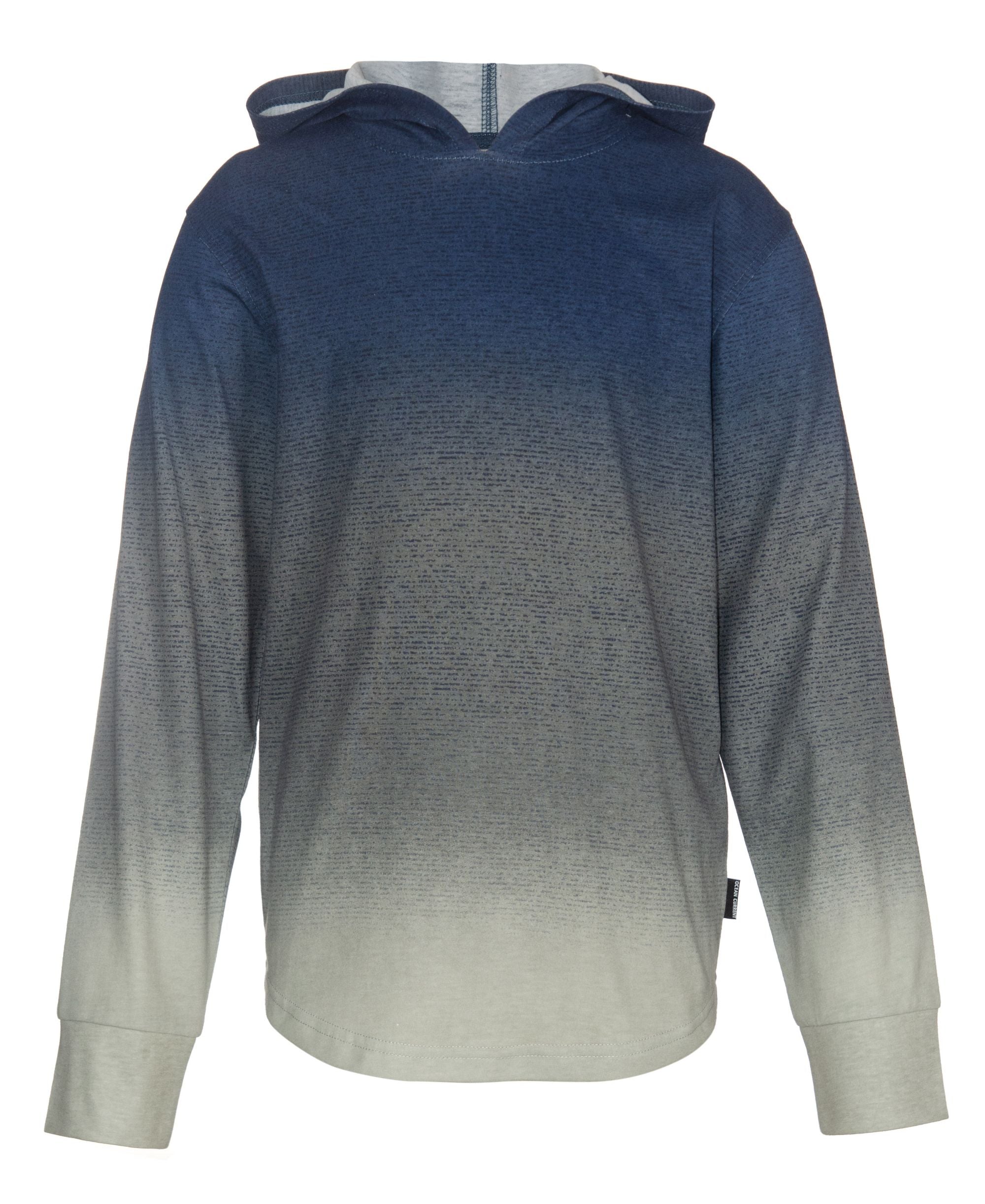 Univibe Big Boys Ismael Color Fade Print Long Sleeves Jersey Hood T-Modern Shirt