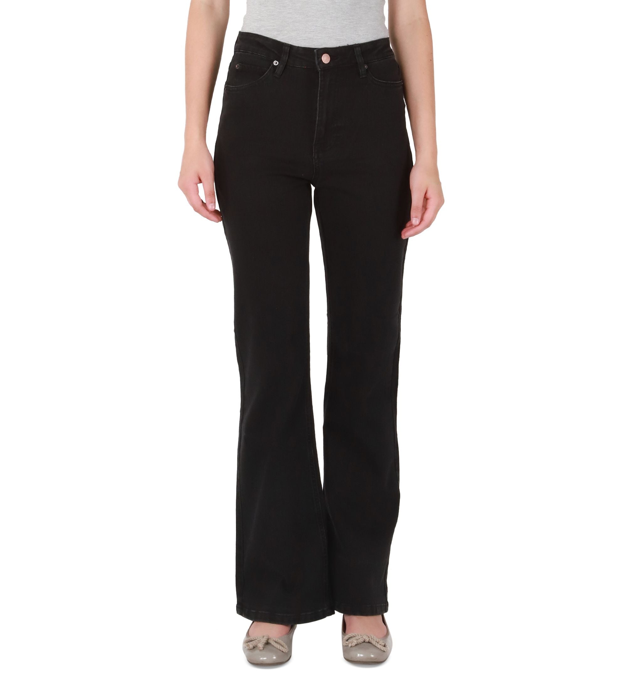 Black Tape Womens High Rise Flare Premium Jeans