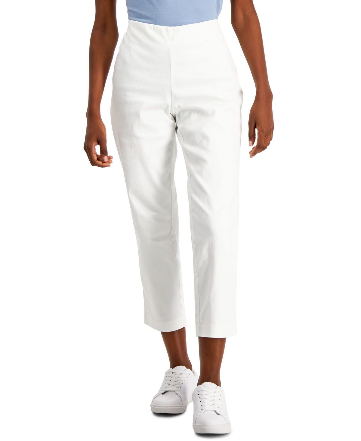 Charter Club Petite Chelsea Stretch Twill Cropped Signature Pants