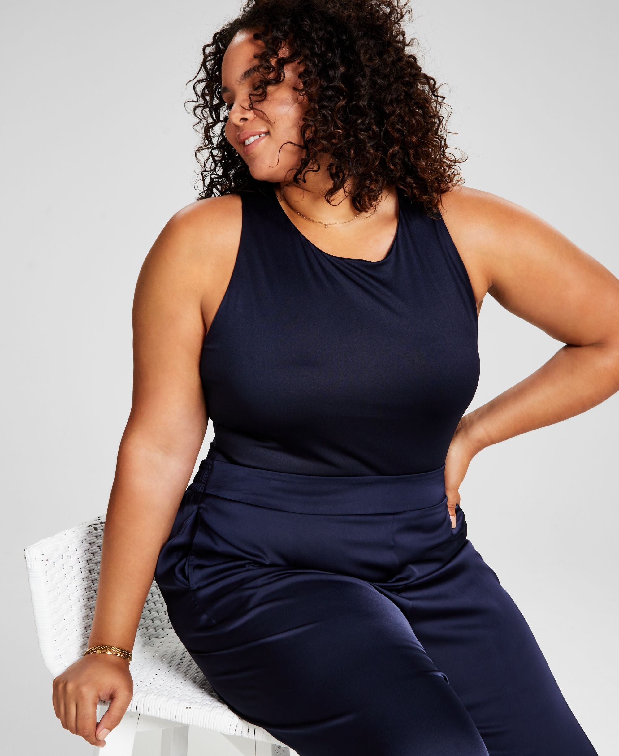 Now This Womens High Neck Bodysuit