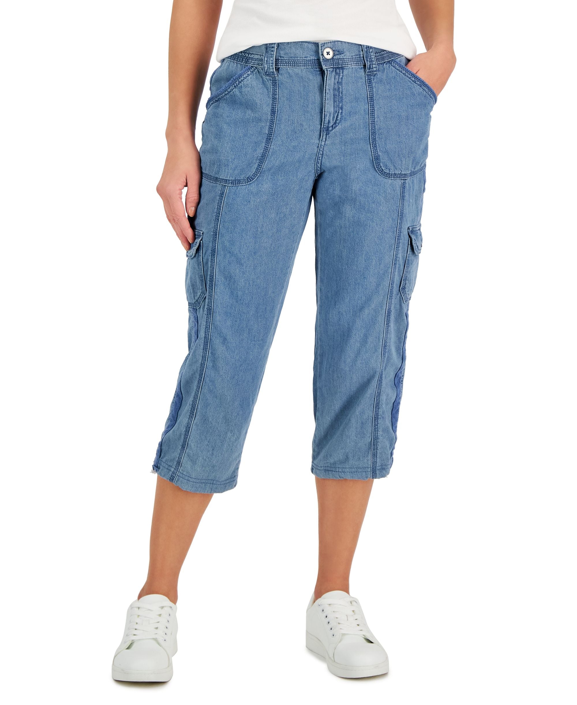 Women's Cargo Capri-Length Signature Pants