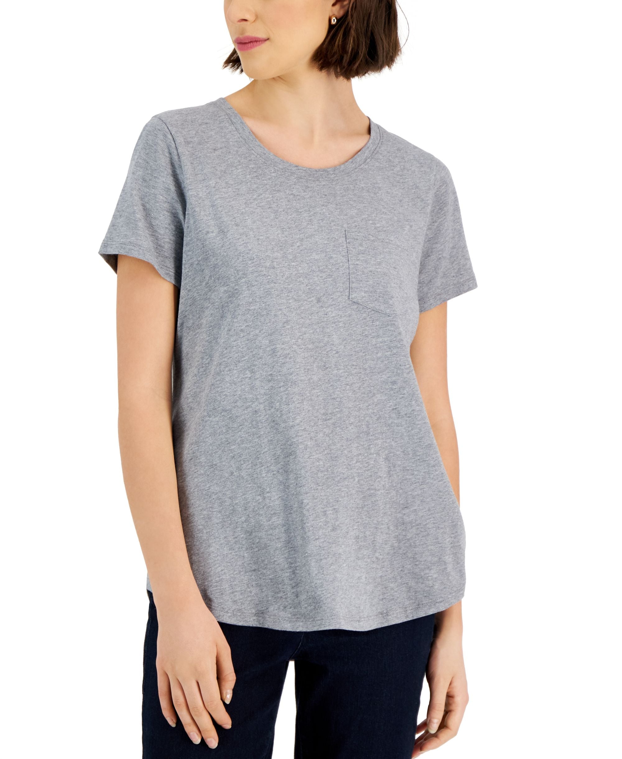 Style & Co Womens Pocket T-Modern Shirt