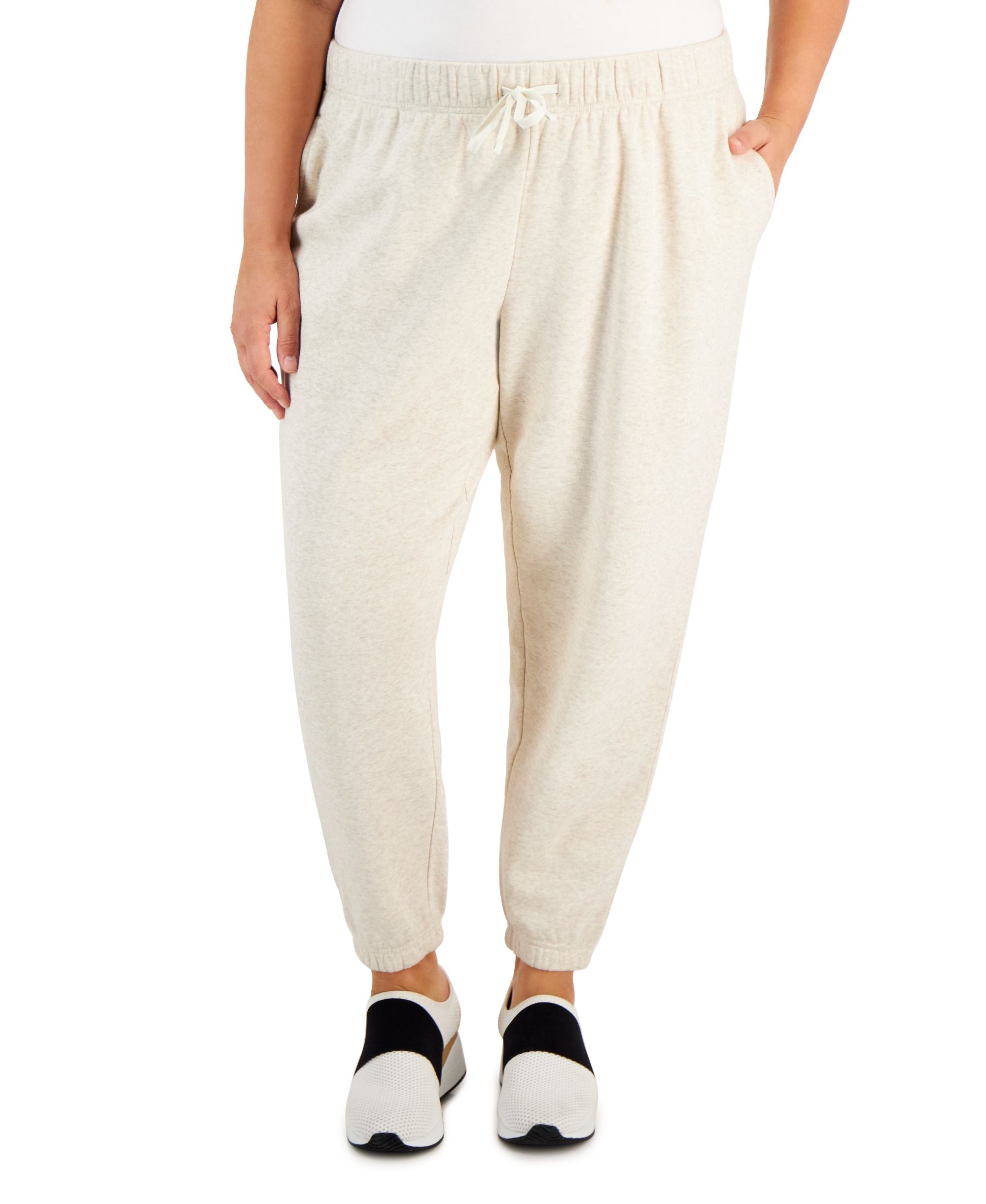 ID Ideology Plus Size Solid Fleece Jogger Signature Pants