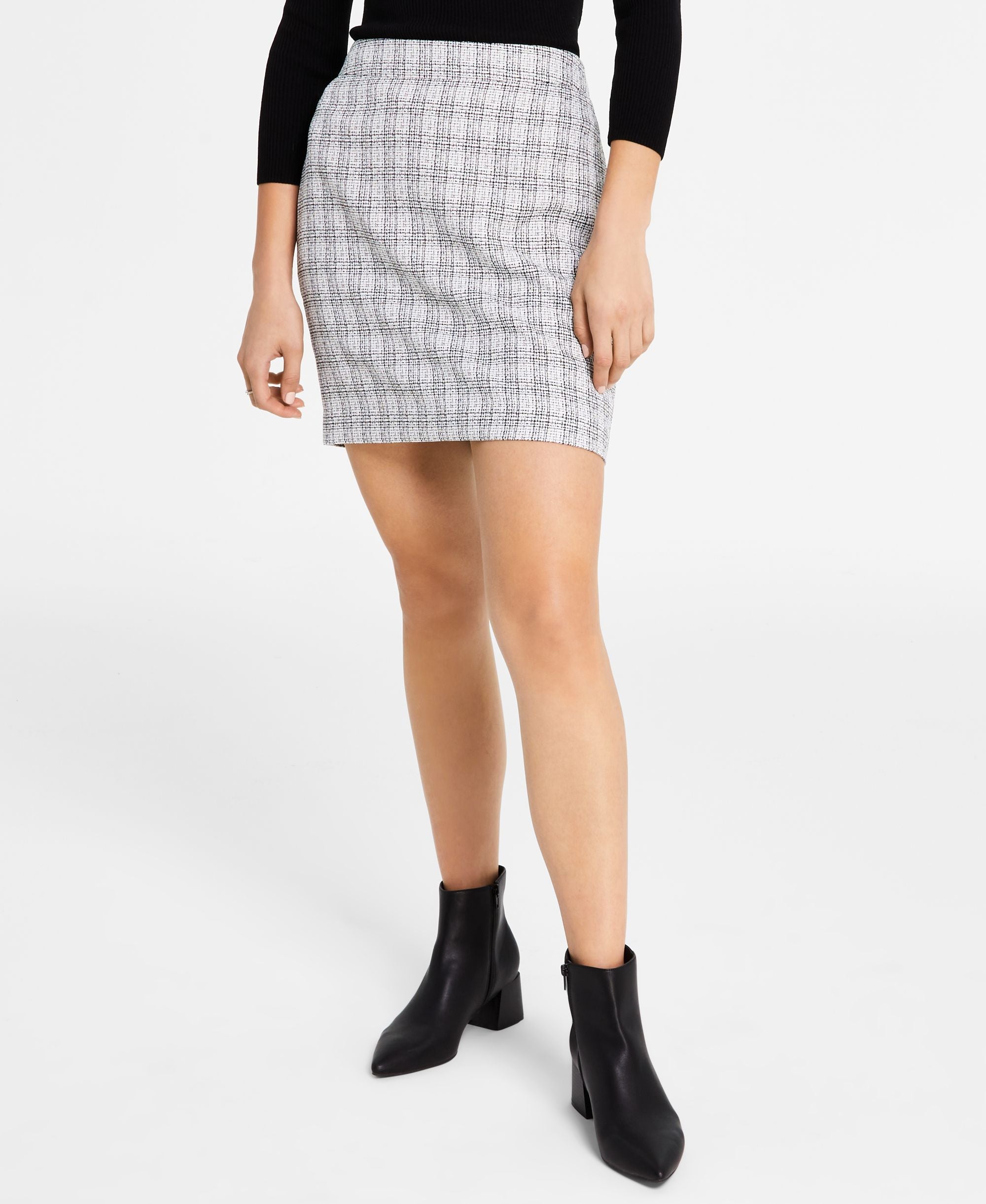 Women's Tweed Pencil Modern Skirt