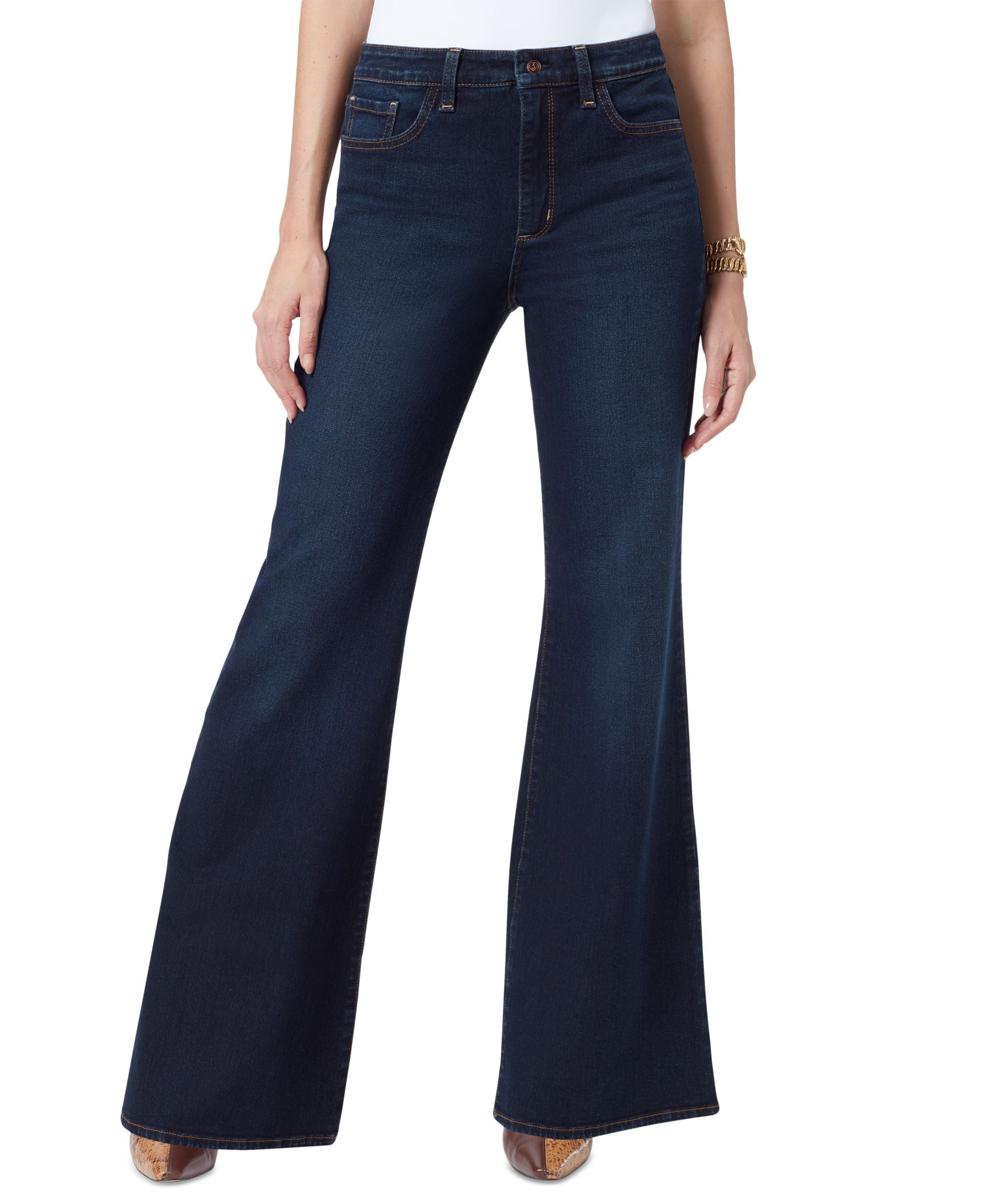 Women's Bay High Rise Flared-Leg Trouser Premium Jeans