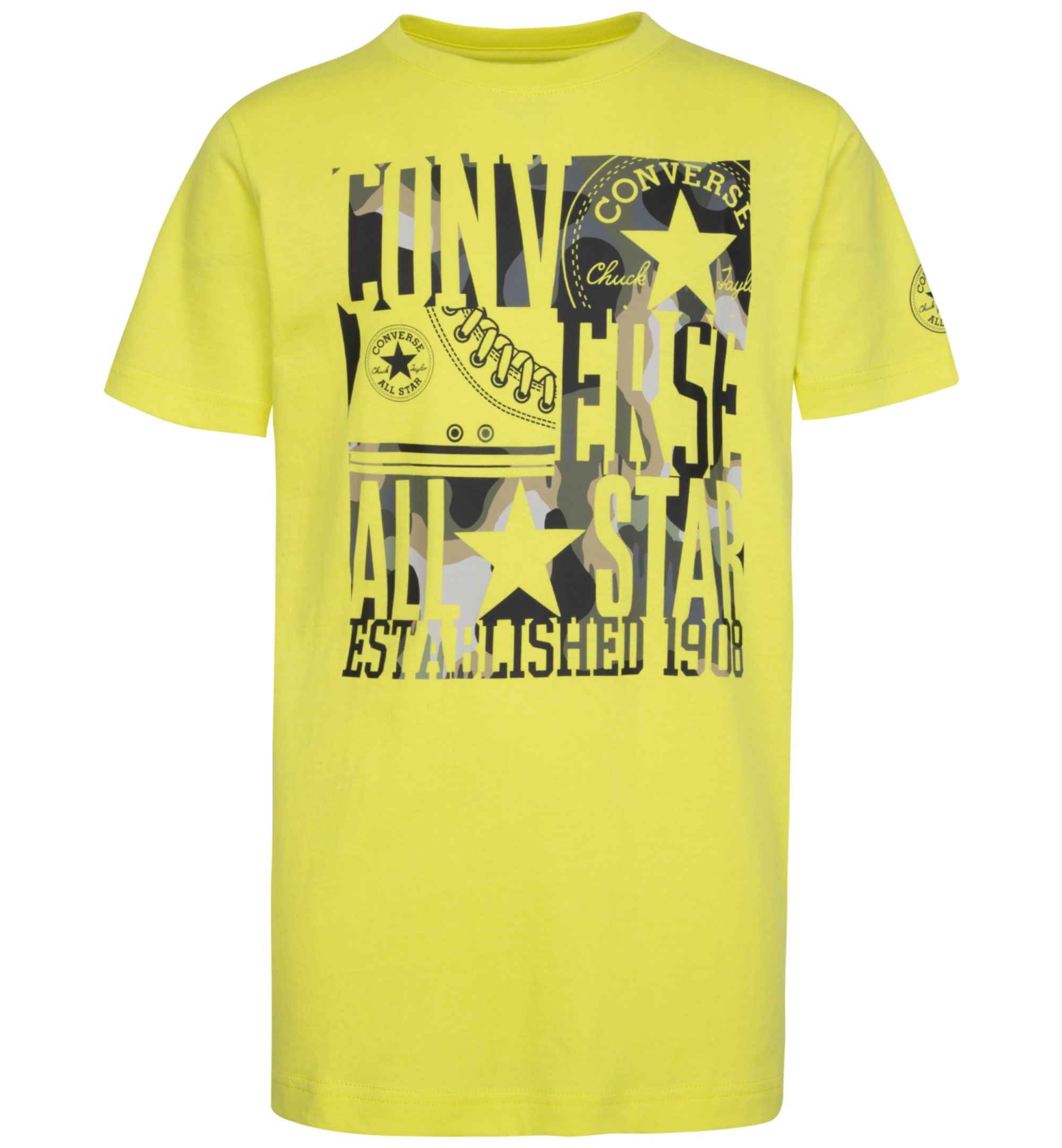 Big Boys Camo Logo Stack Short-Sleeve Graphic T-Modern Shirt
