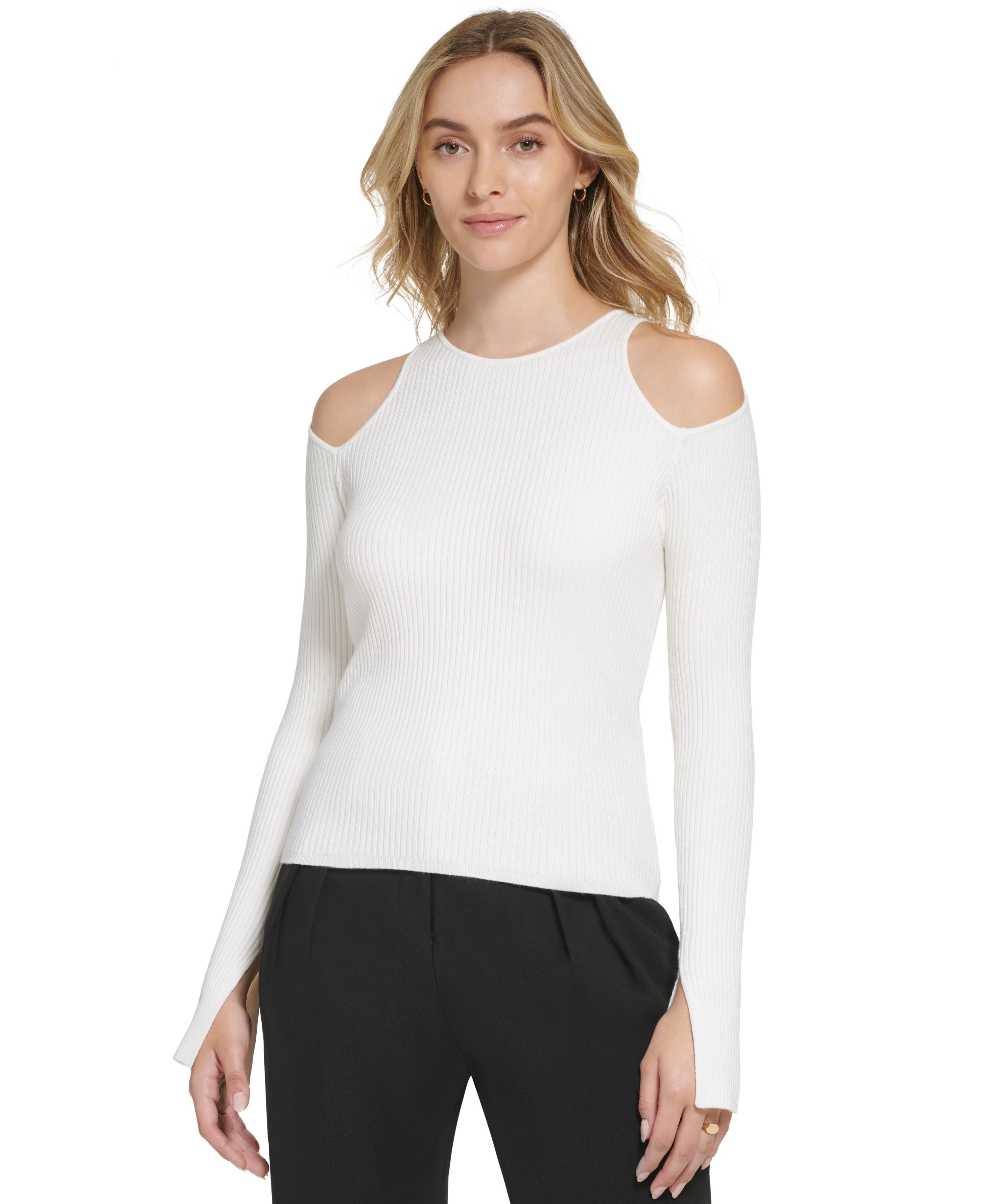 Women's X-Fit Long-Sleeve Cutout Sweater