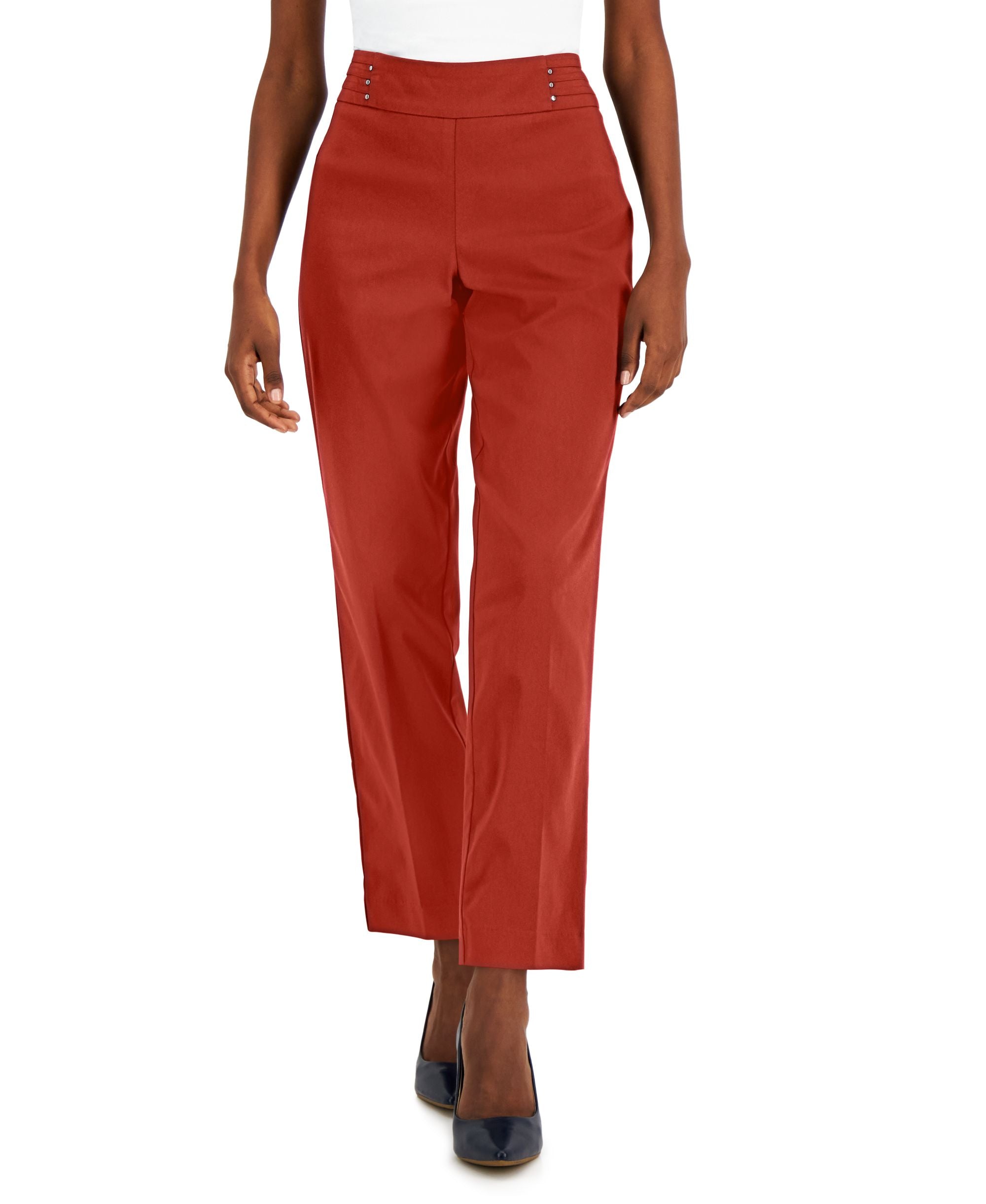 Studded Pull-On Signature Pants, Petite & Petite Short