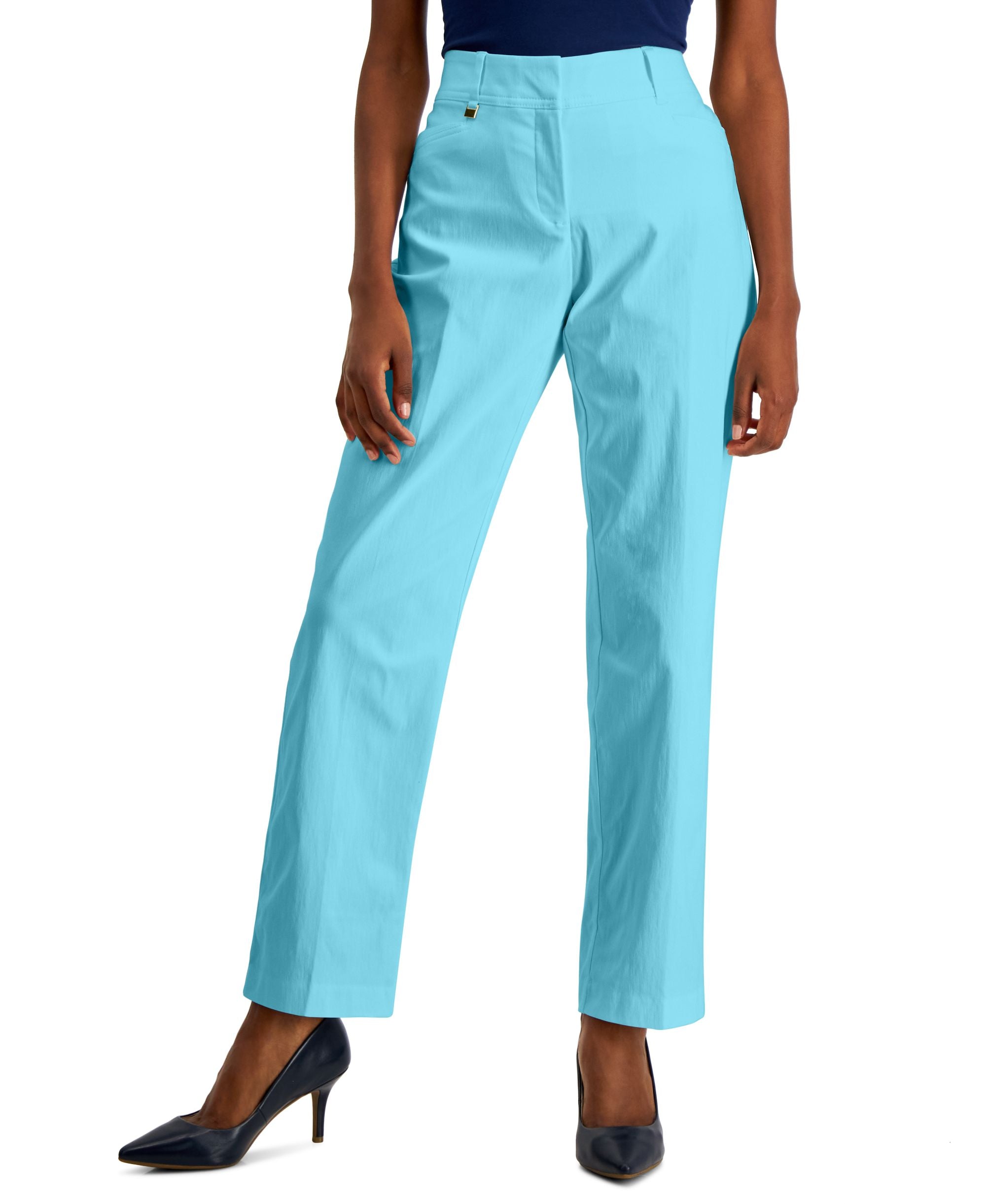 JM Collection Petite Tummy Control Curvy Fit Signature Pants