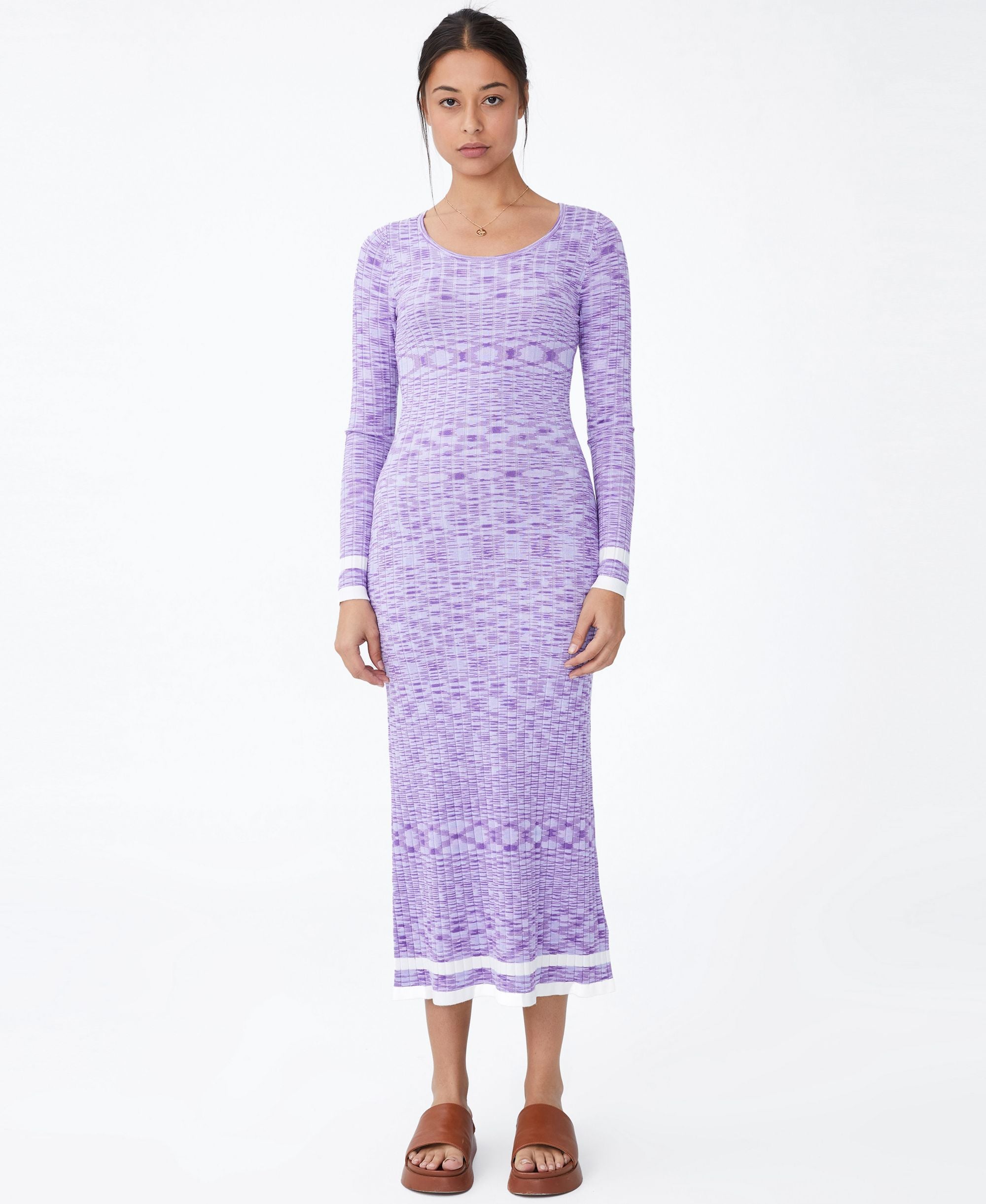 Women's Space Dye Knit Midaxi Dress