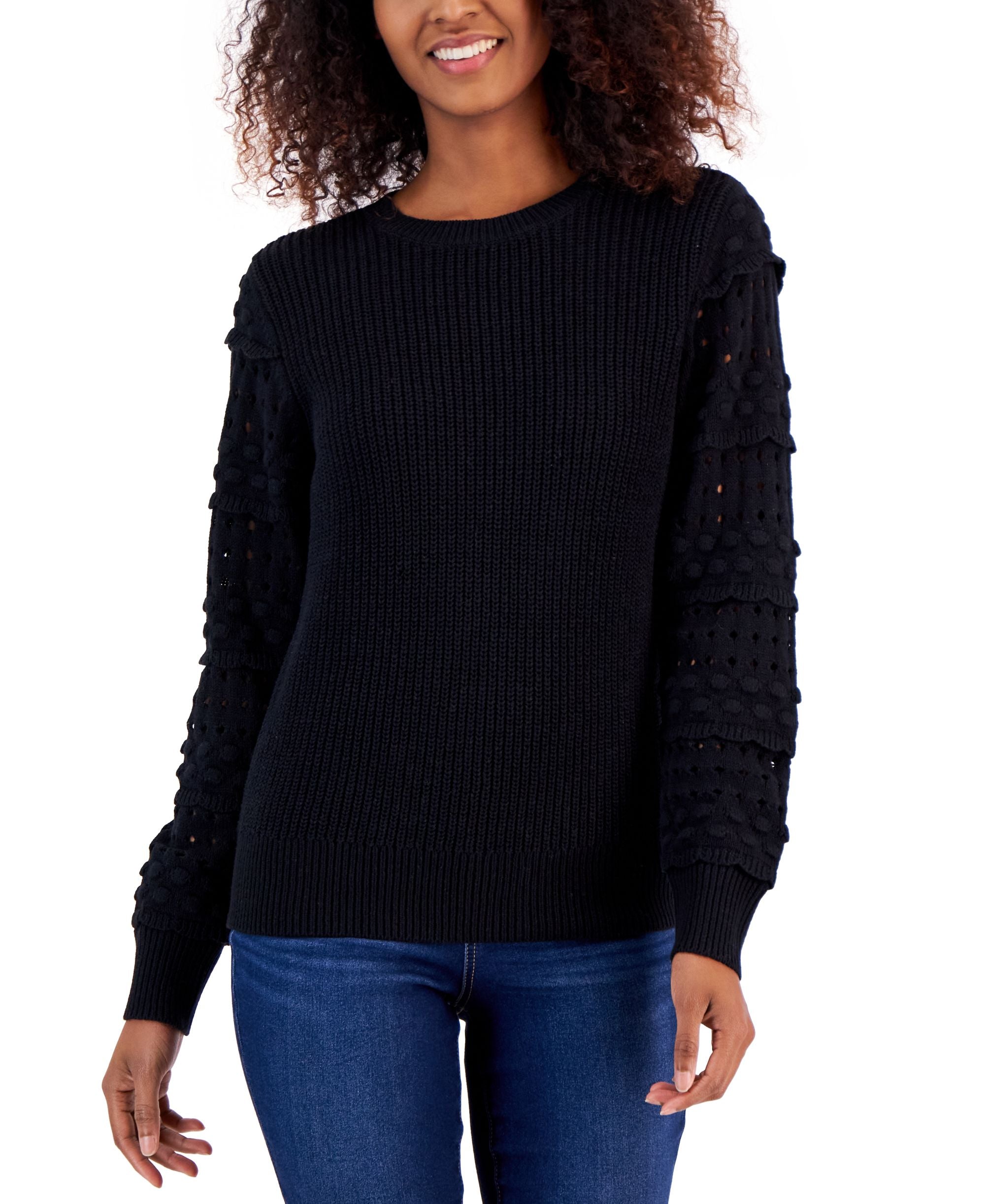 International Concepts Womens Mixed Knit Sweater