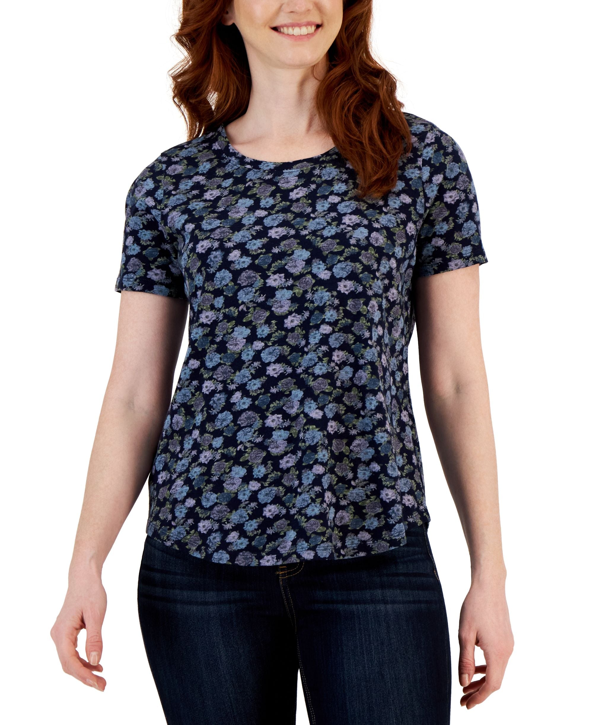 Petite Printed Timeless Short-Sleeve T-Modern Shirt