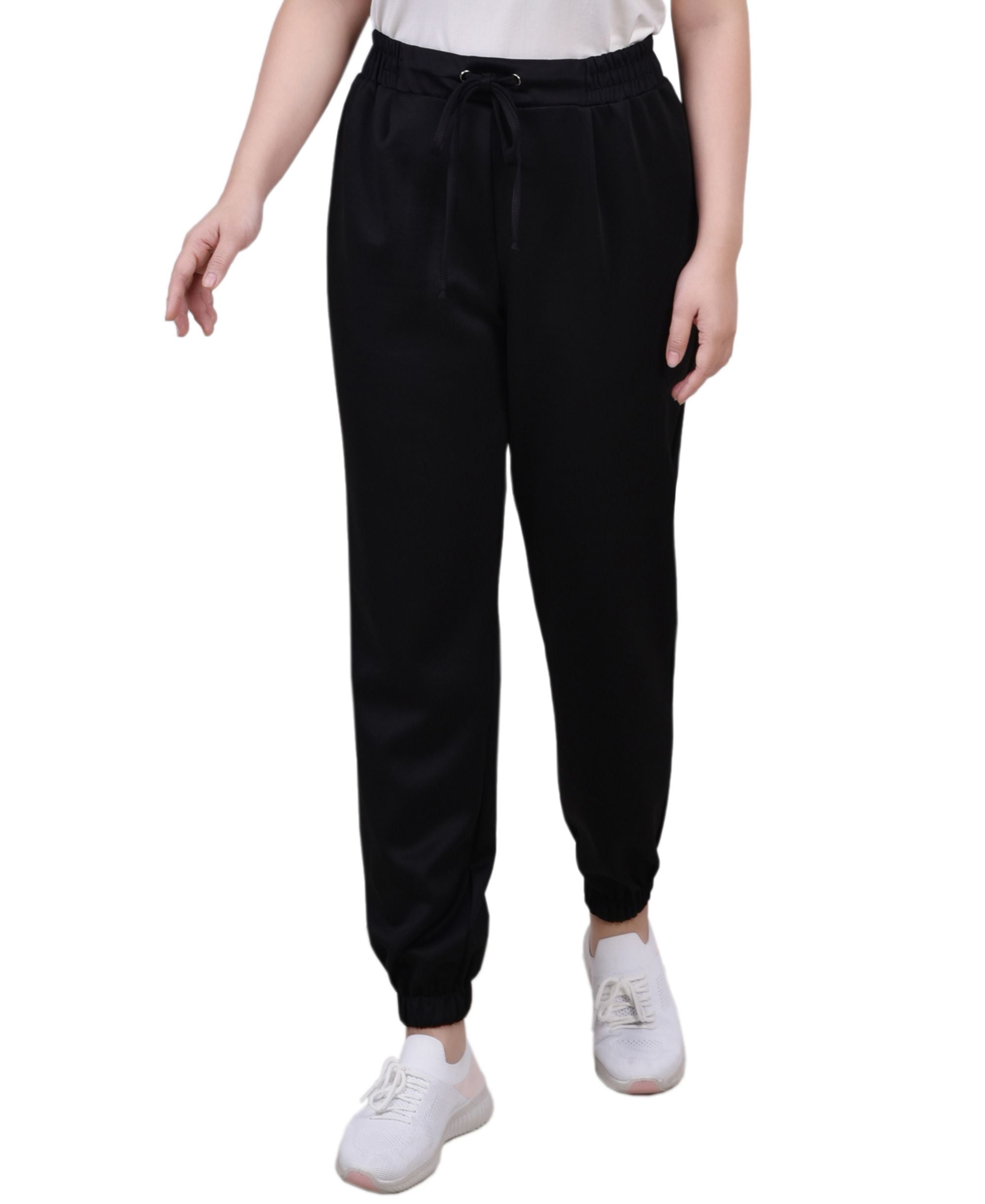 Petite Stretch Crepe Jogger Signature Pants