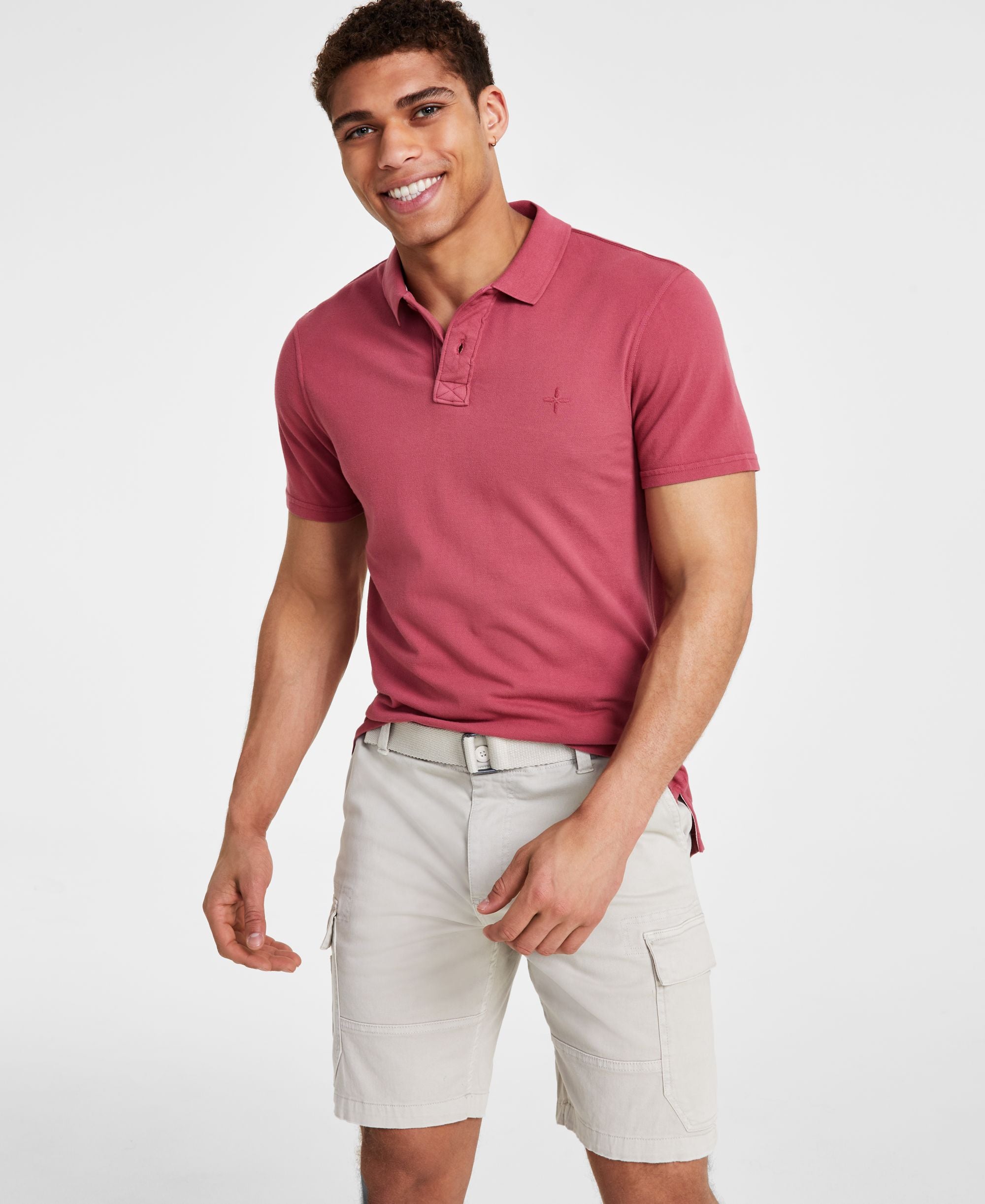 Men's Regular-Fit Solid Piqu� Polo Modern Shirt