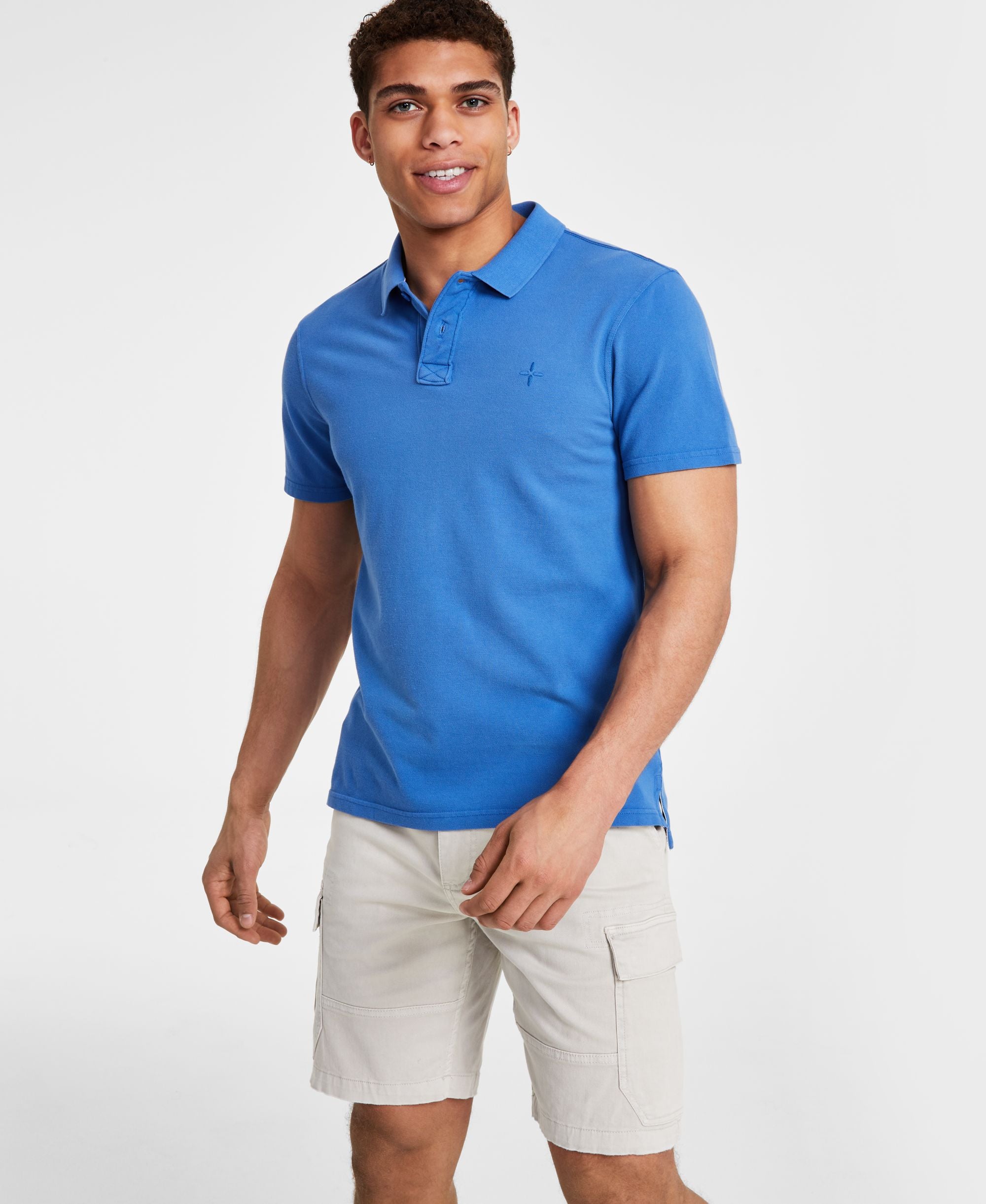 Men's Regular-Fit Solid Piqu� Polo Modern Shirt