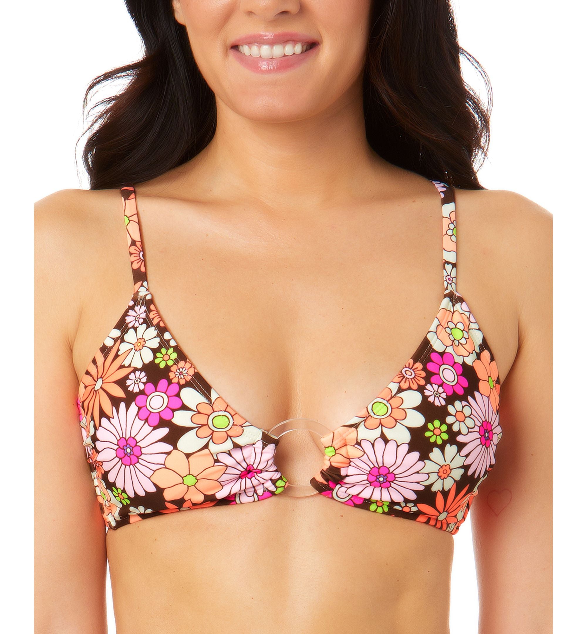 Juniors' Morning Grace Ring Front Bralette Bikini Premium Top