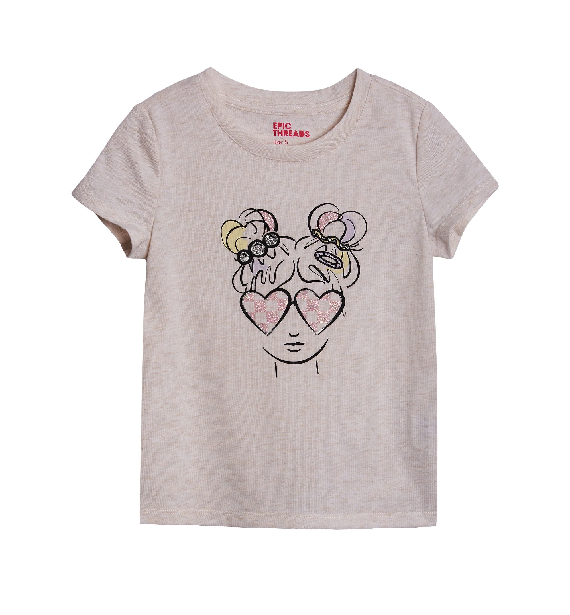 Toddler Girls Cool Girl Graphic T-Modern Shirt