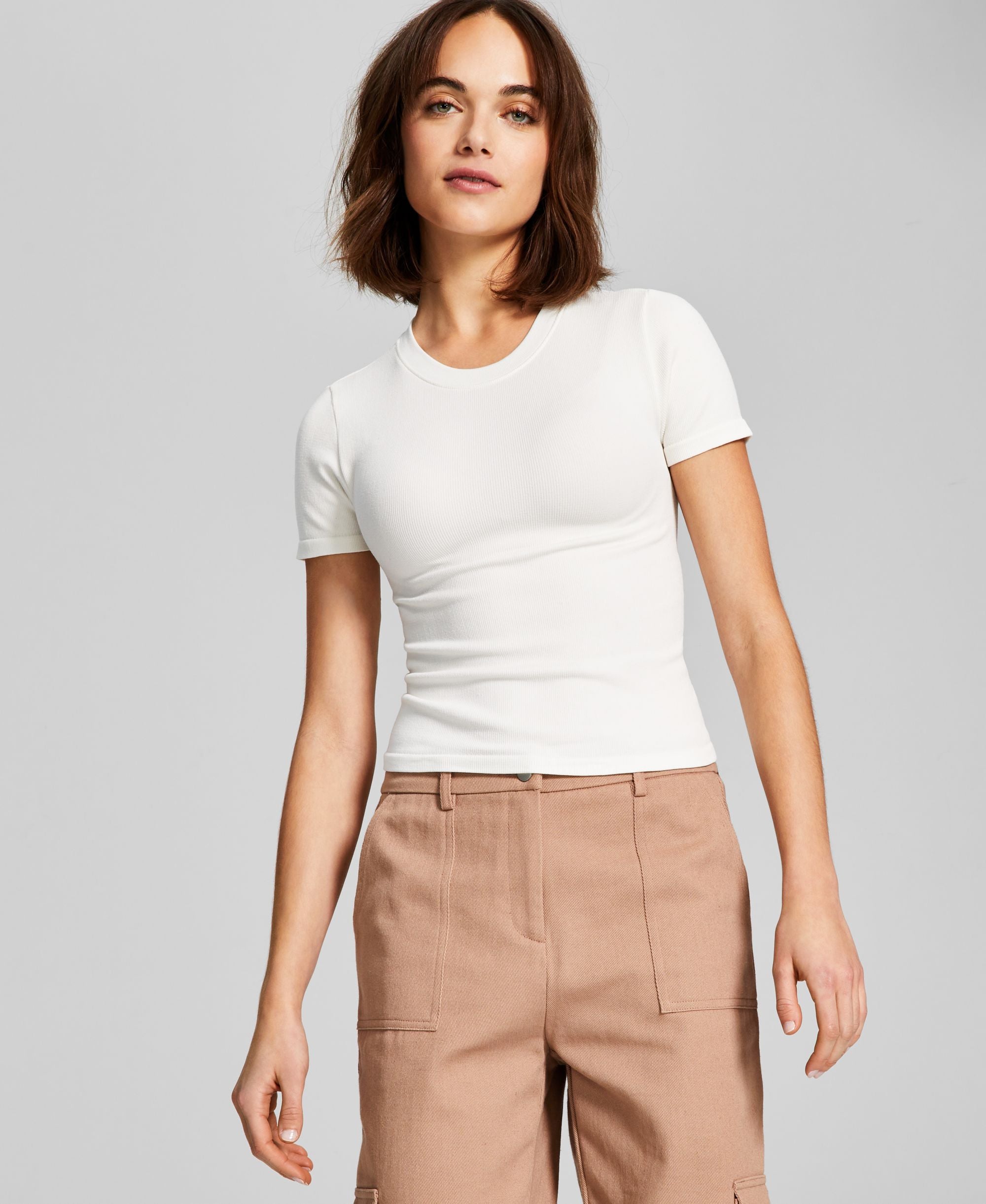 Women's Seamless Short-Sleeve Crewneck Premium Top