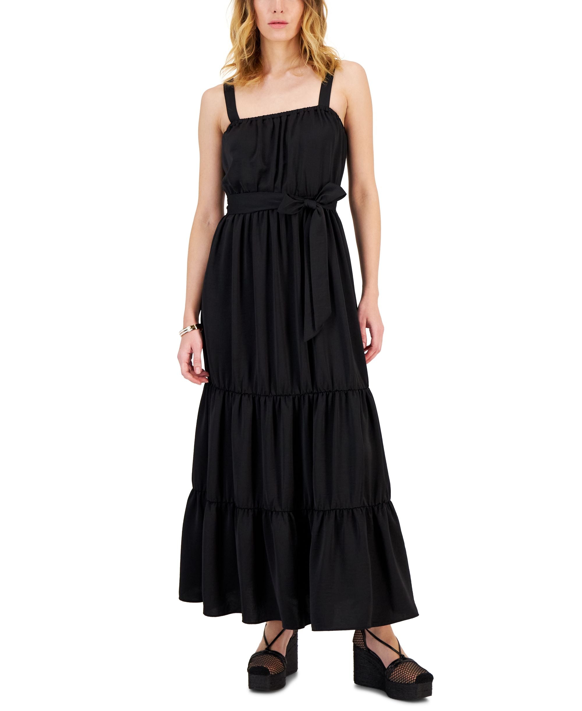 Women's Tiered Flounce Maxi Dress