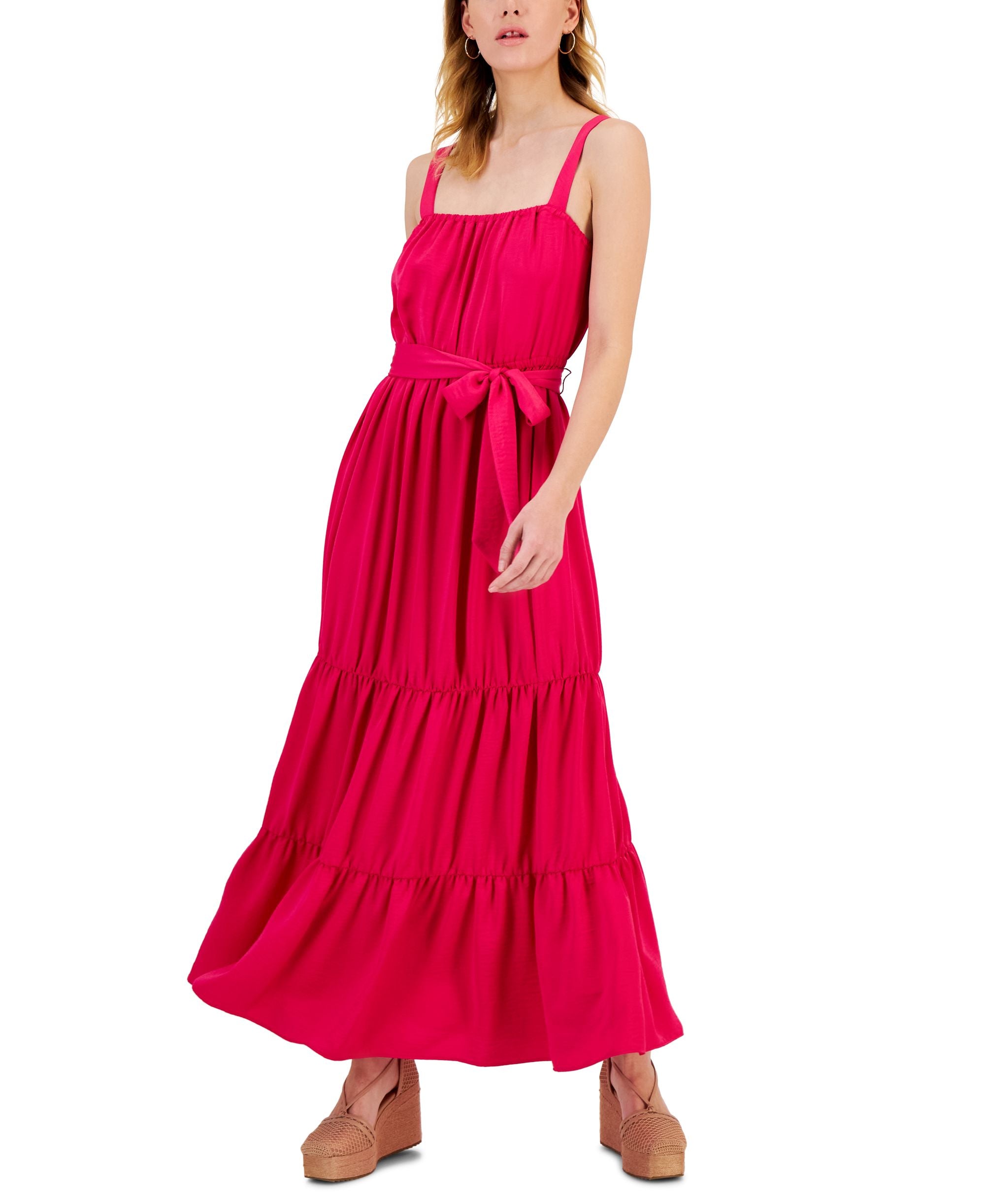 Women's Tiered Flounce Maxi Dress