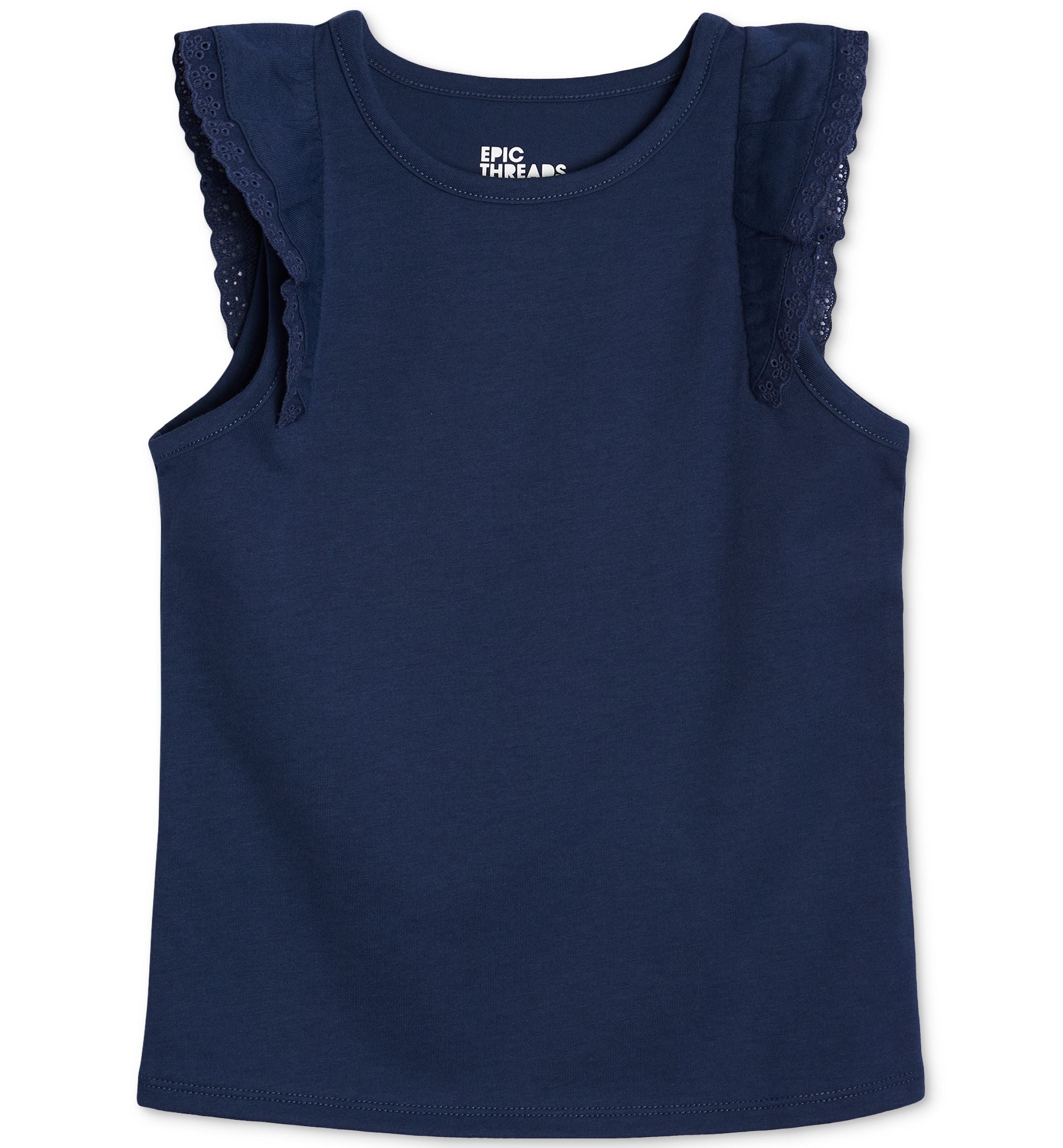 Little Girls Ruffle-Sleeve Premium Top