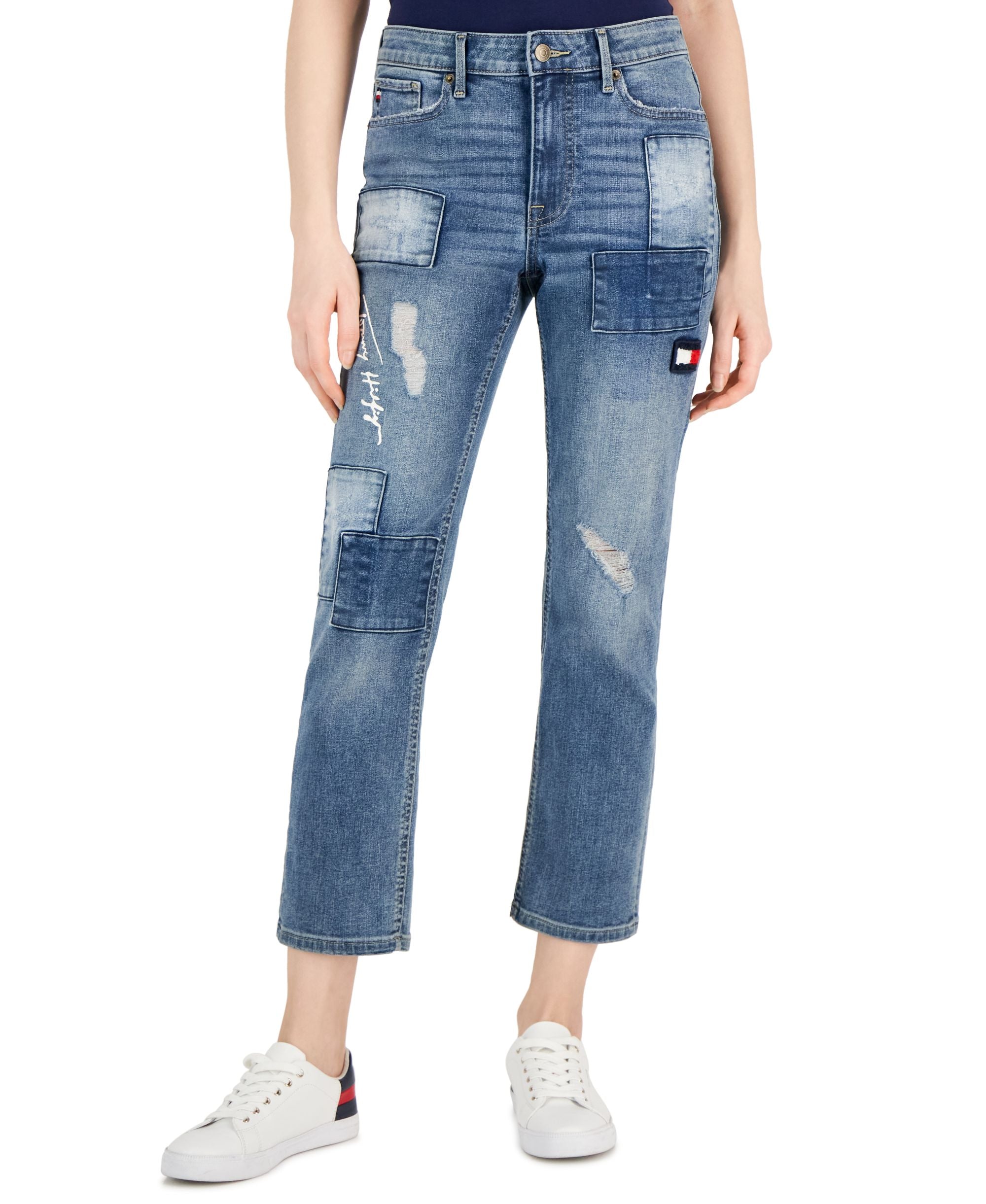 Women's Patchwork Tribeca Ankle Premium Jeans