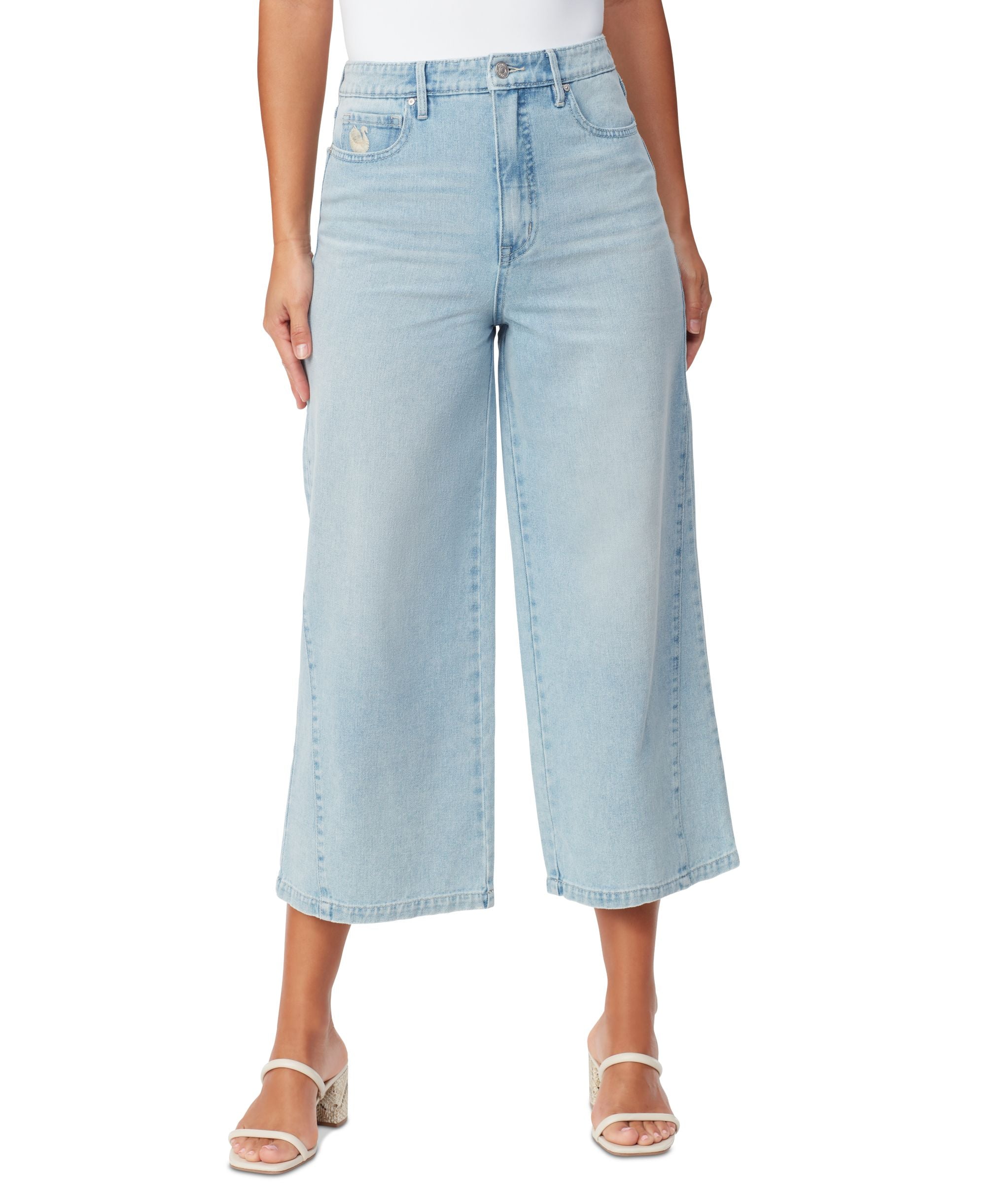 Women's Gloria Vanderbilt x Christian Siriano Rori Cropped Wide-Leg Premium Jeans