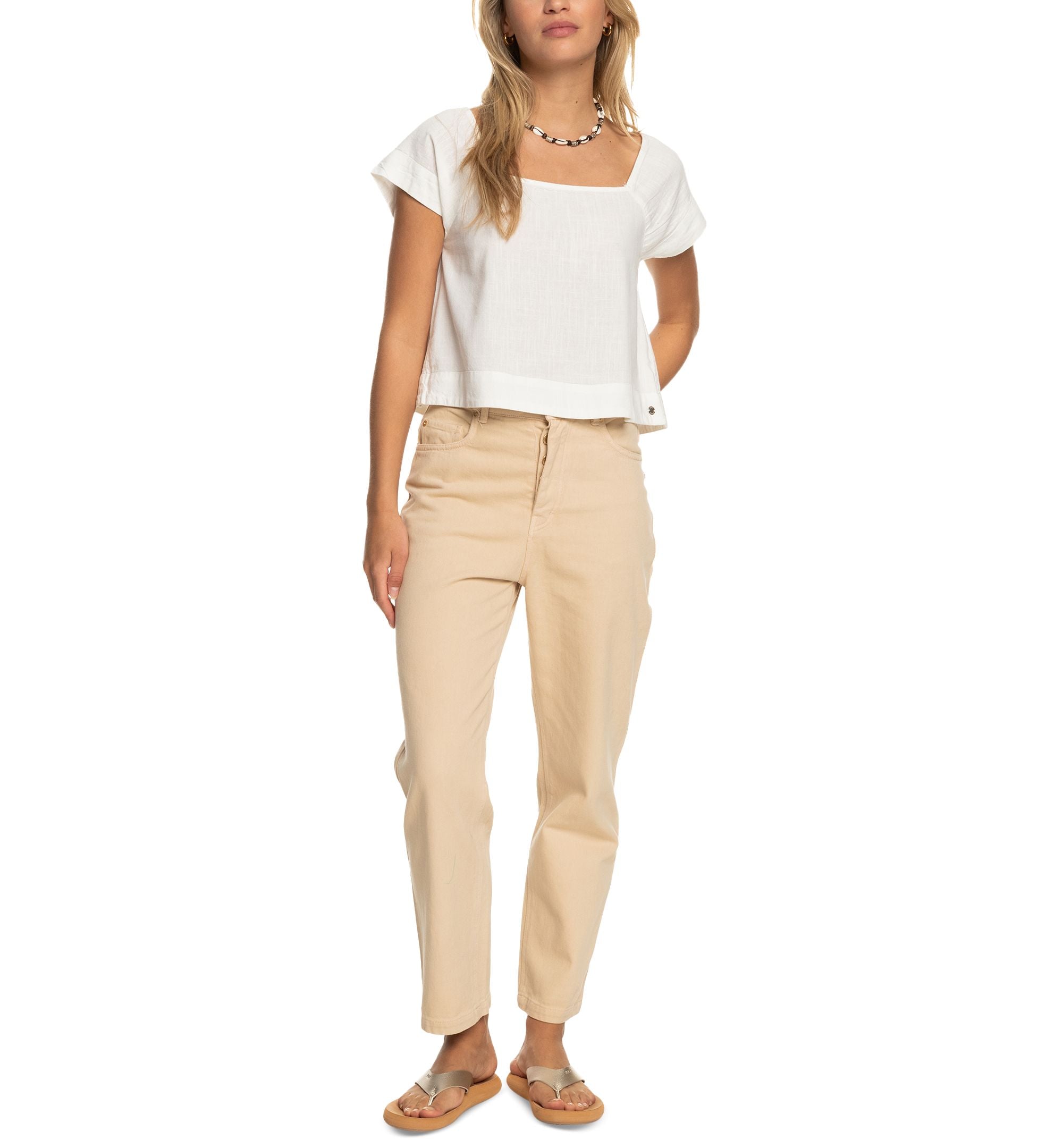 Juniors' Ocean Amor Cropped Premium Top