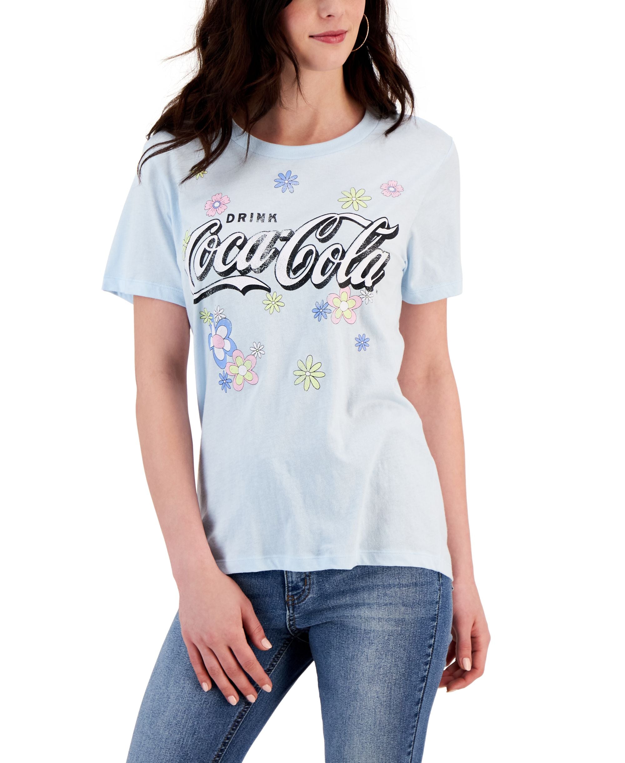 Juniors' Coca-Cola Short-Sleeve T-Modern Shirt