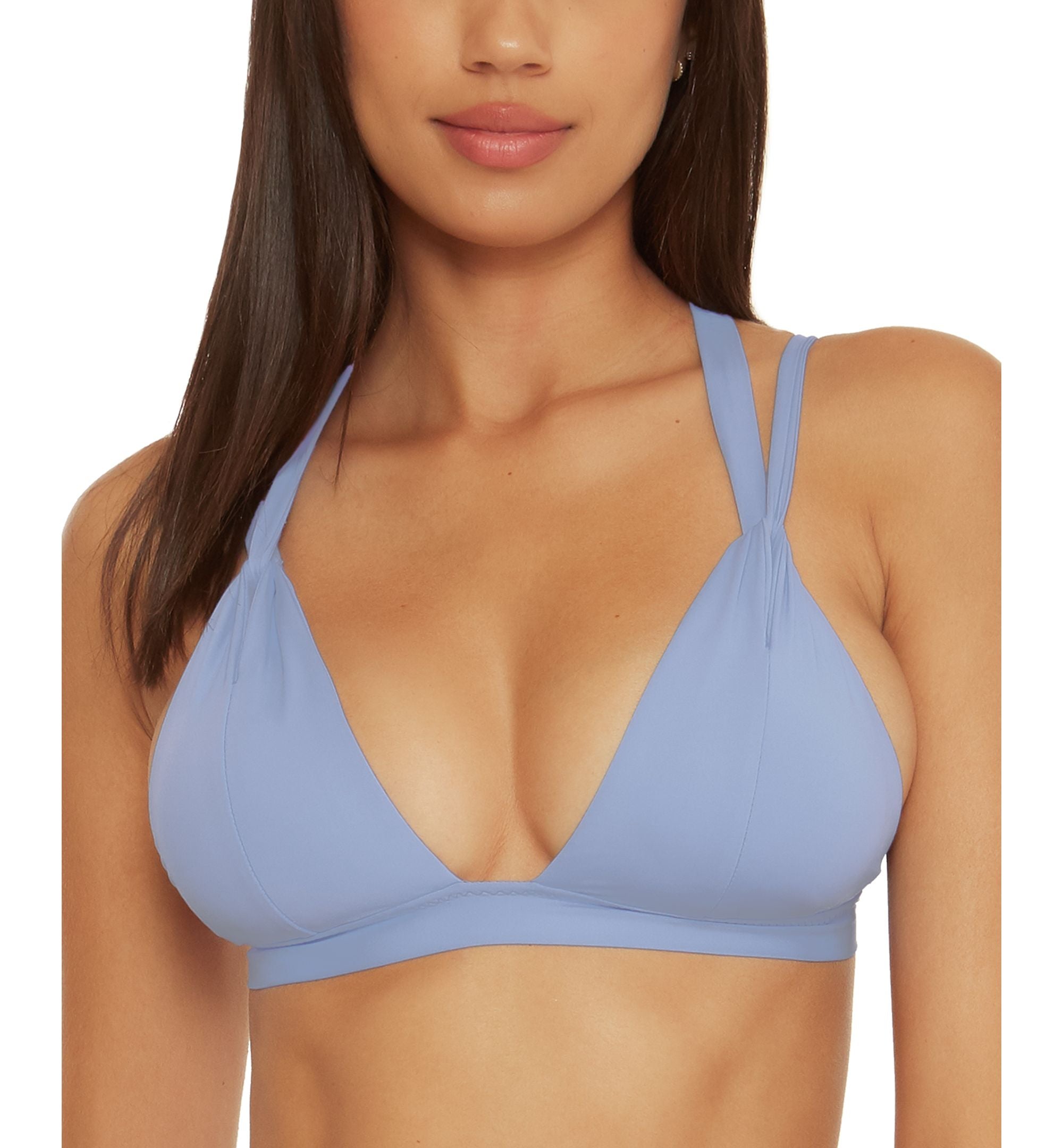 Women's Color Code V-Neck Strappy-Back Bikini Premium Top