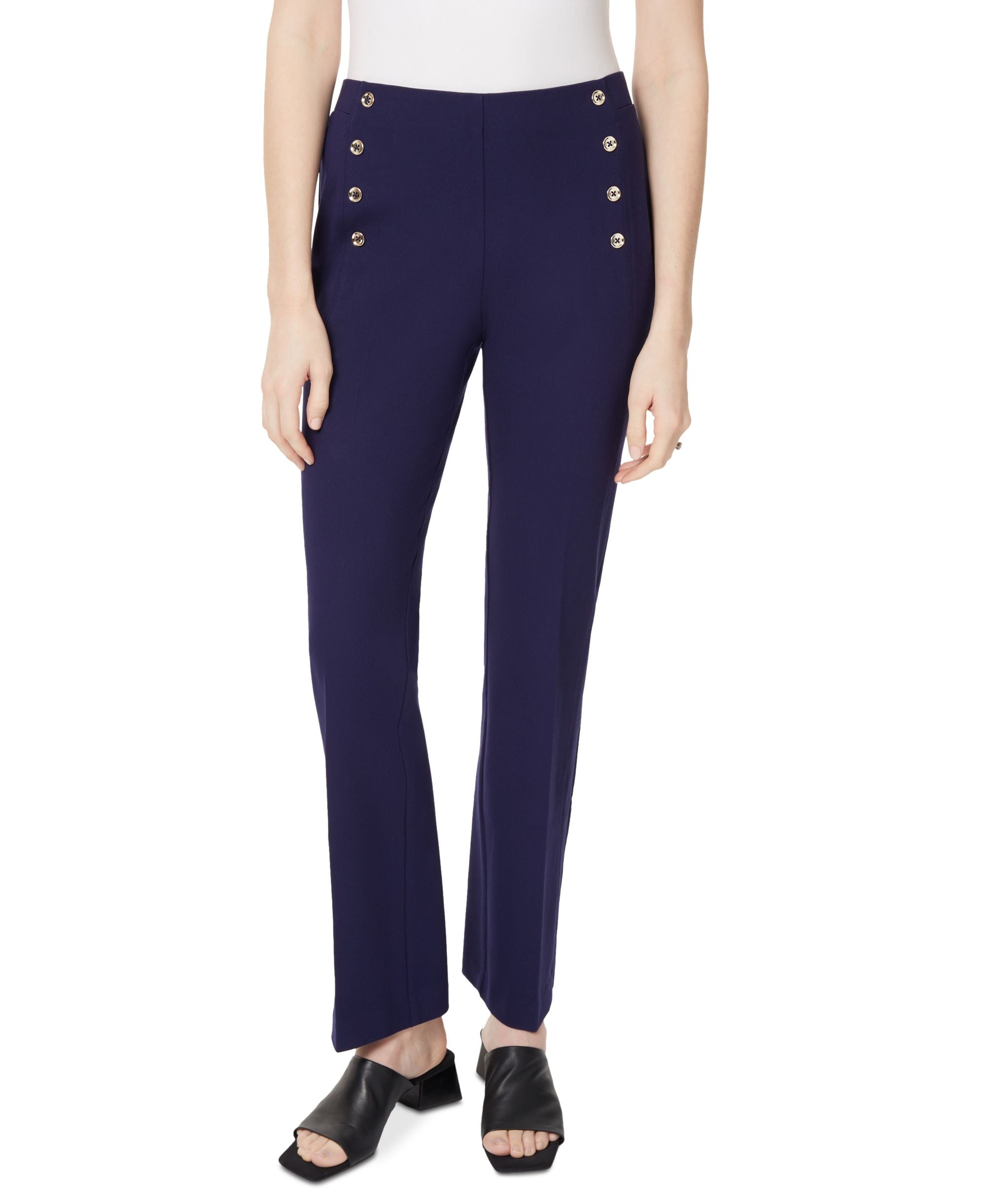 Women's High-Rise Boot-Cut Sailor Signature Pants