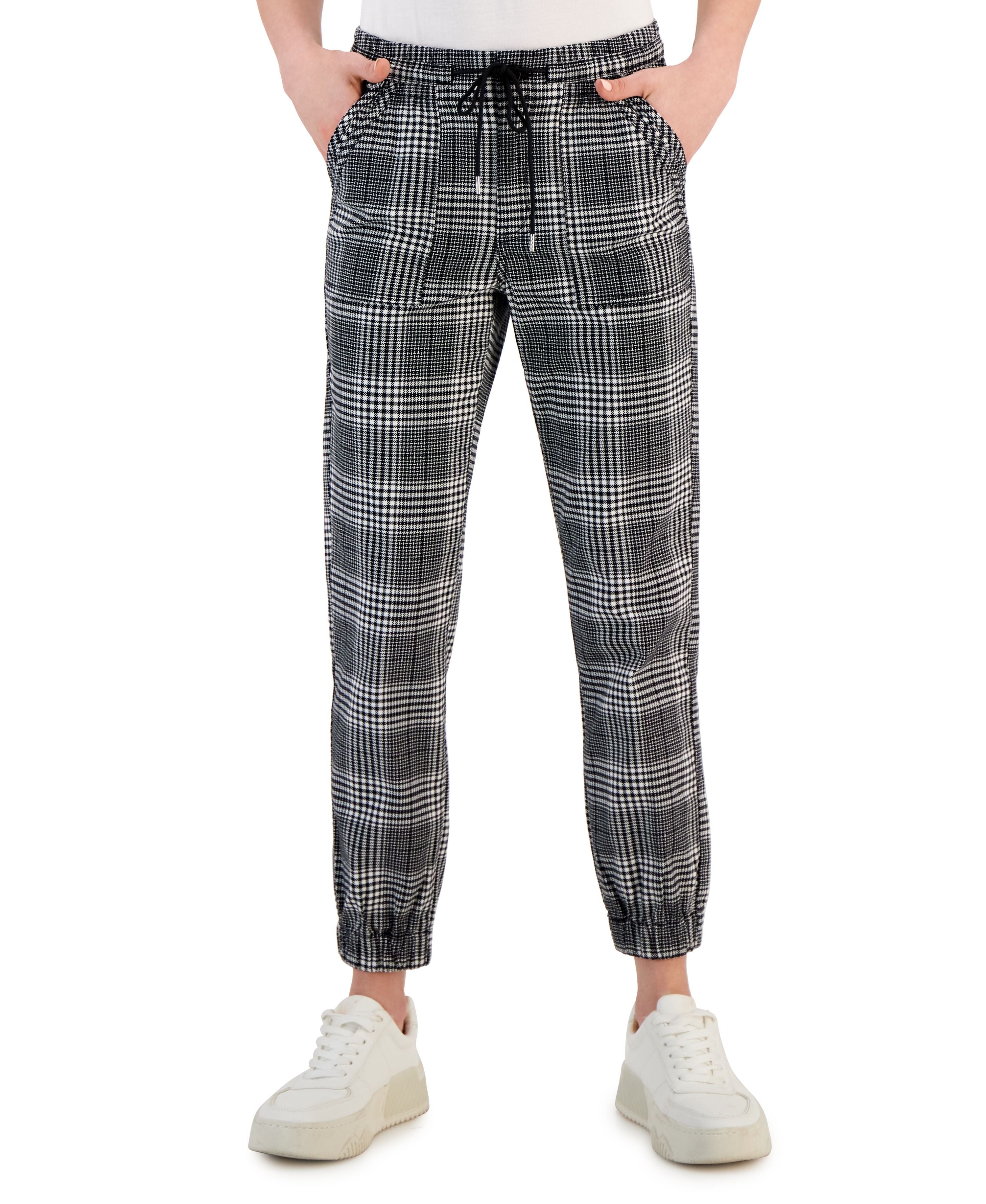 Women's Elastic-Cuff Pull-On Denim Jogger Signature Pants
