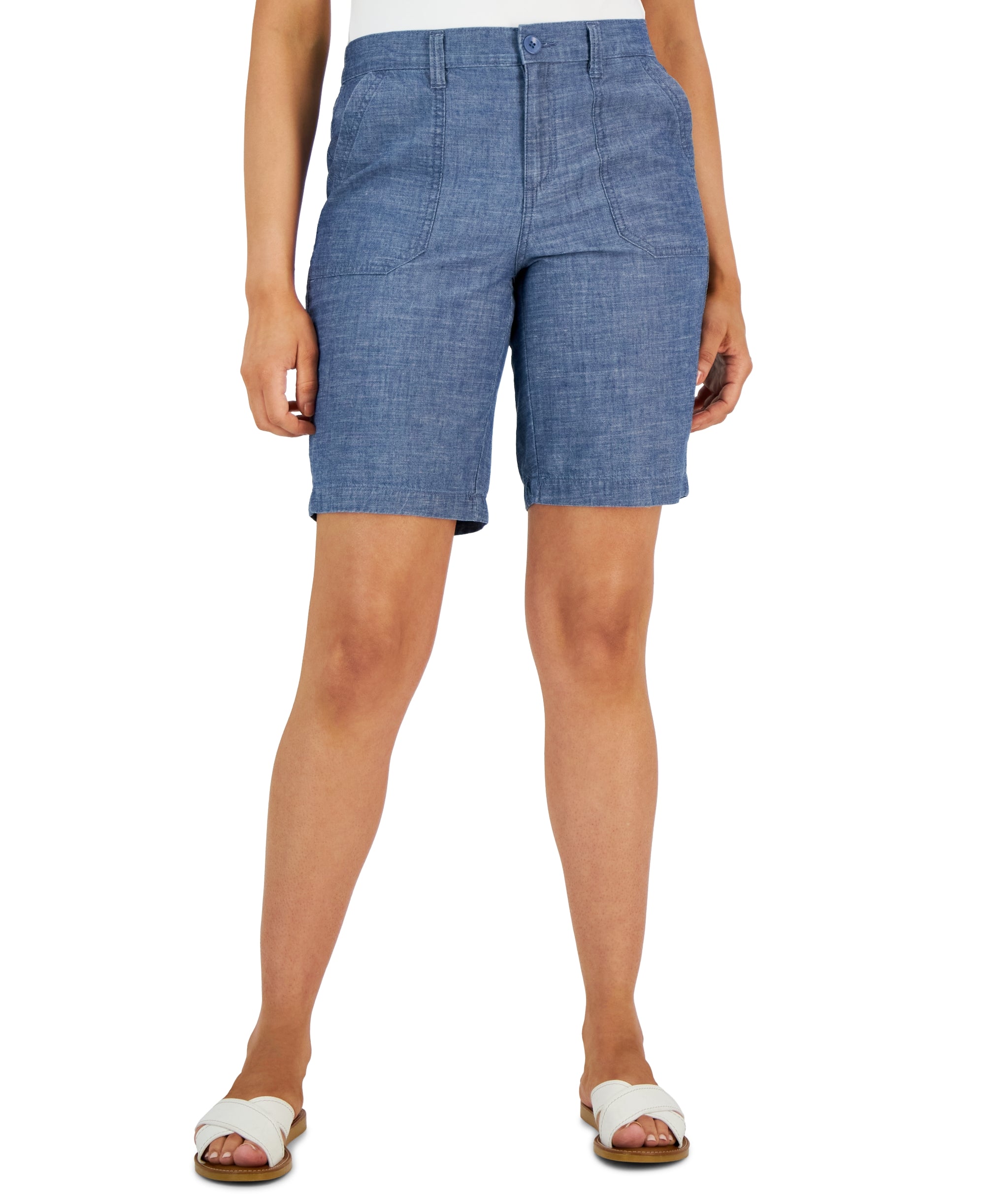 Women's Mid Rise Chambray Premium Shorts