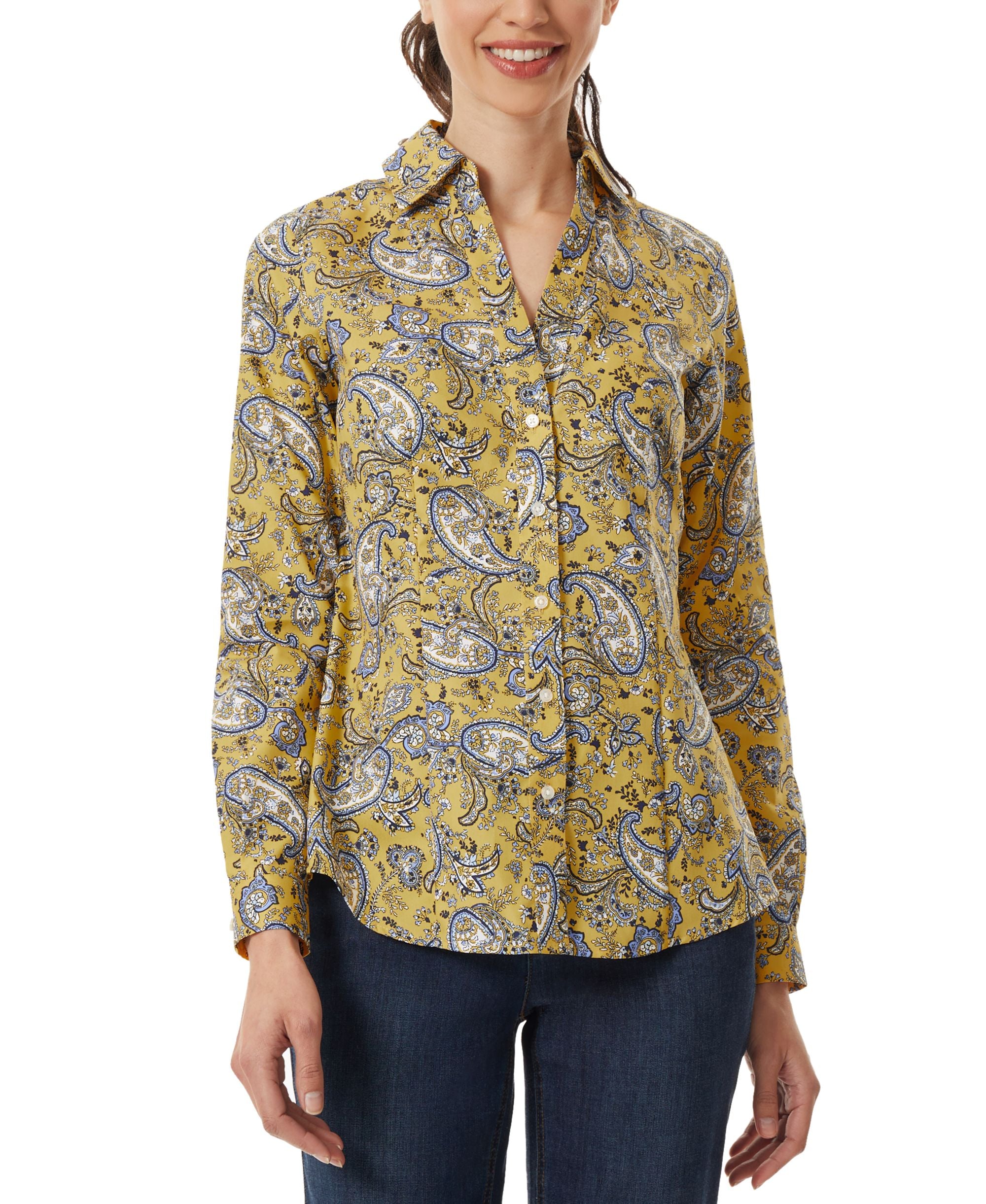 Women's Paisley Easy Care Signature Blouse