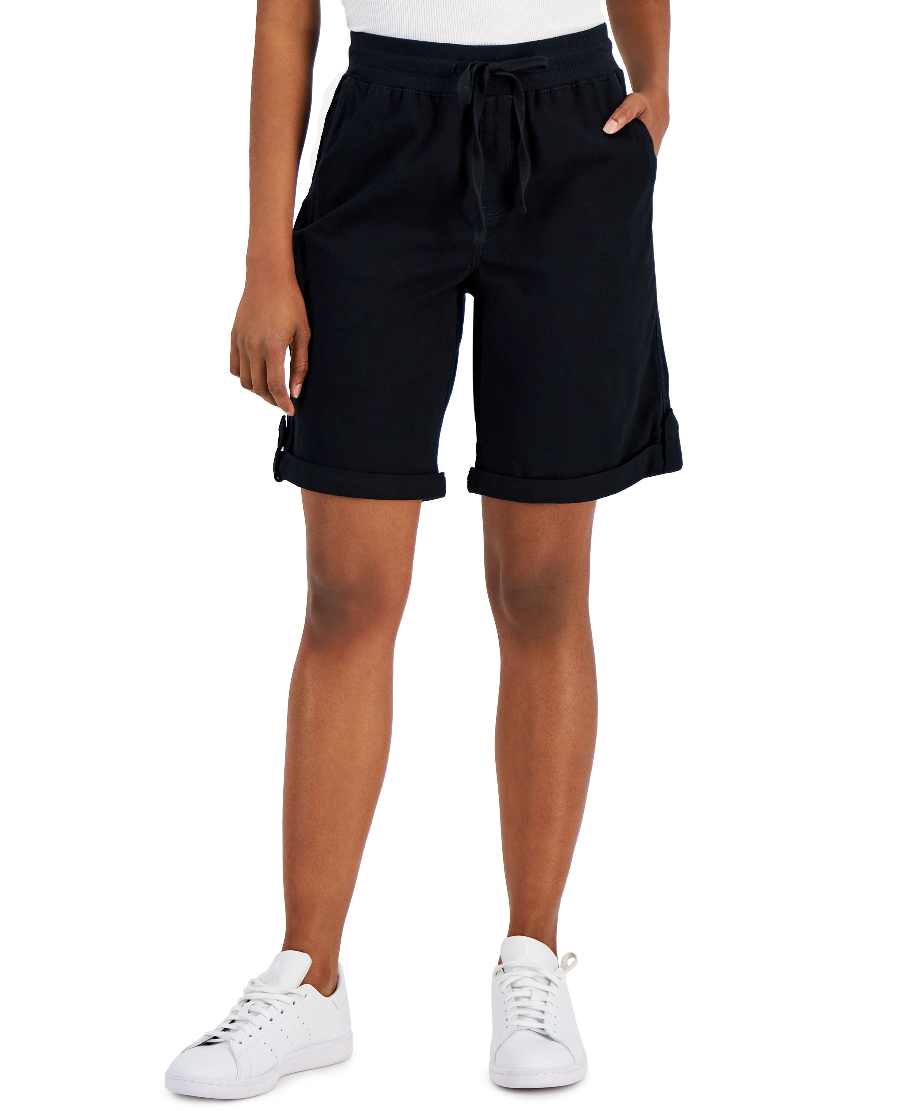 Women's Woven Cuffed Pull-On Premium Shorts