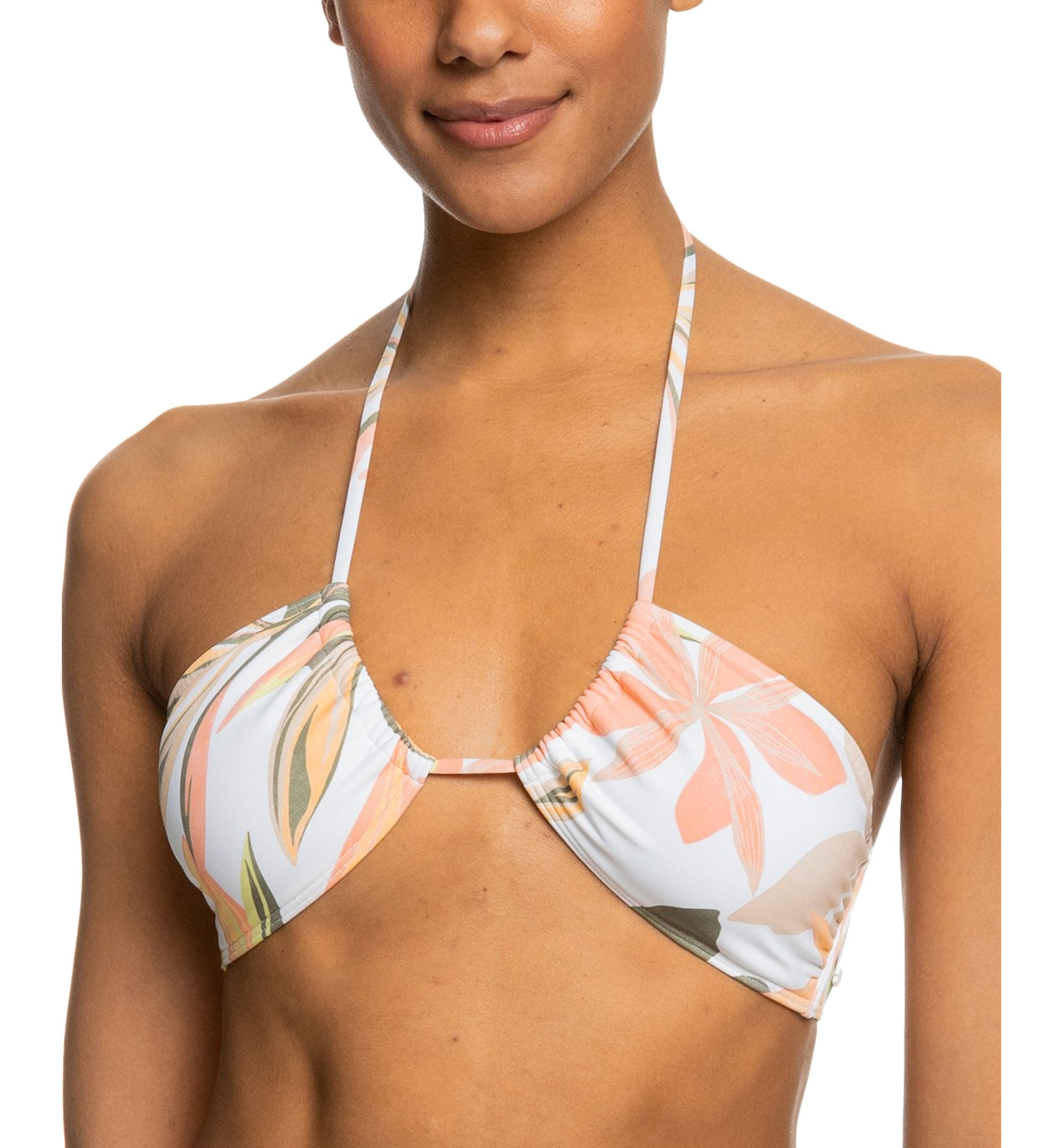 Juniors' Pt Beach Classics Floral-Print Halter Bikini Premium Top