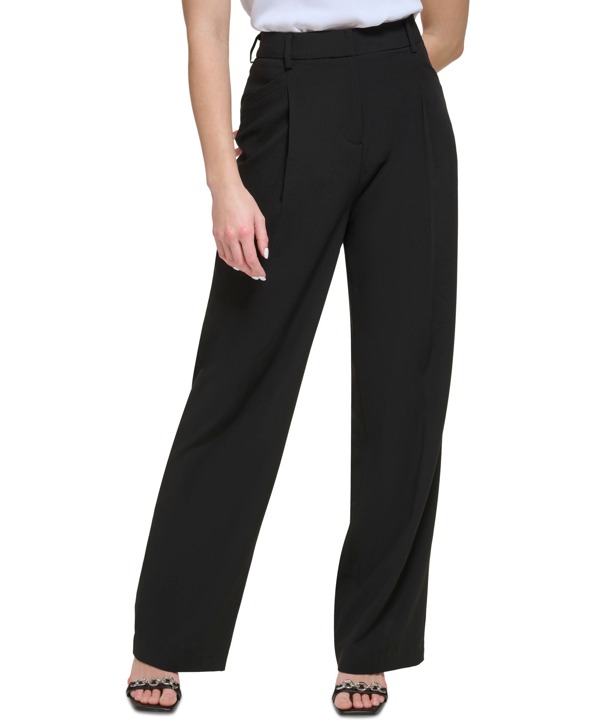 Women's High Waist Wide-Leg Signature Pants