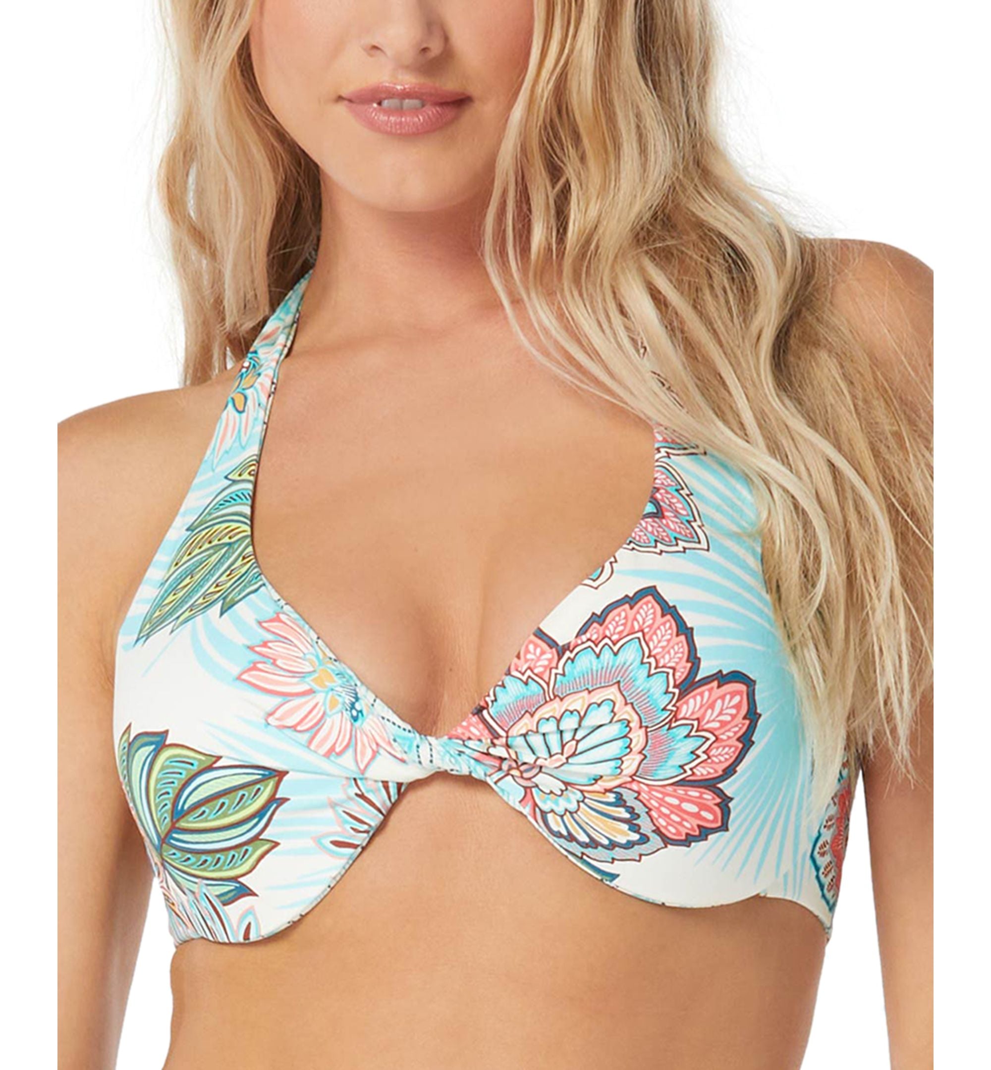 Women's Verso Reversible Bra-Sized Twist-Front Bikini Premium Top