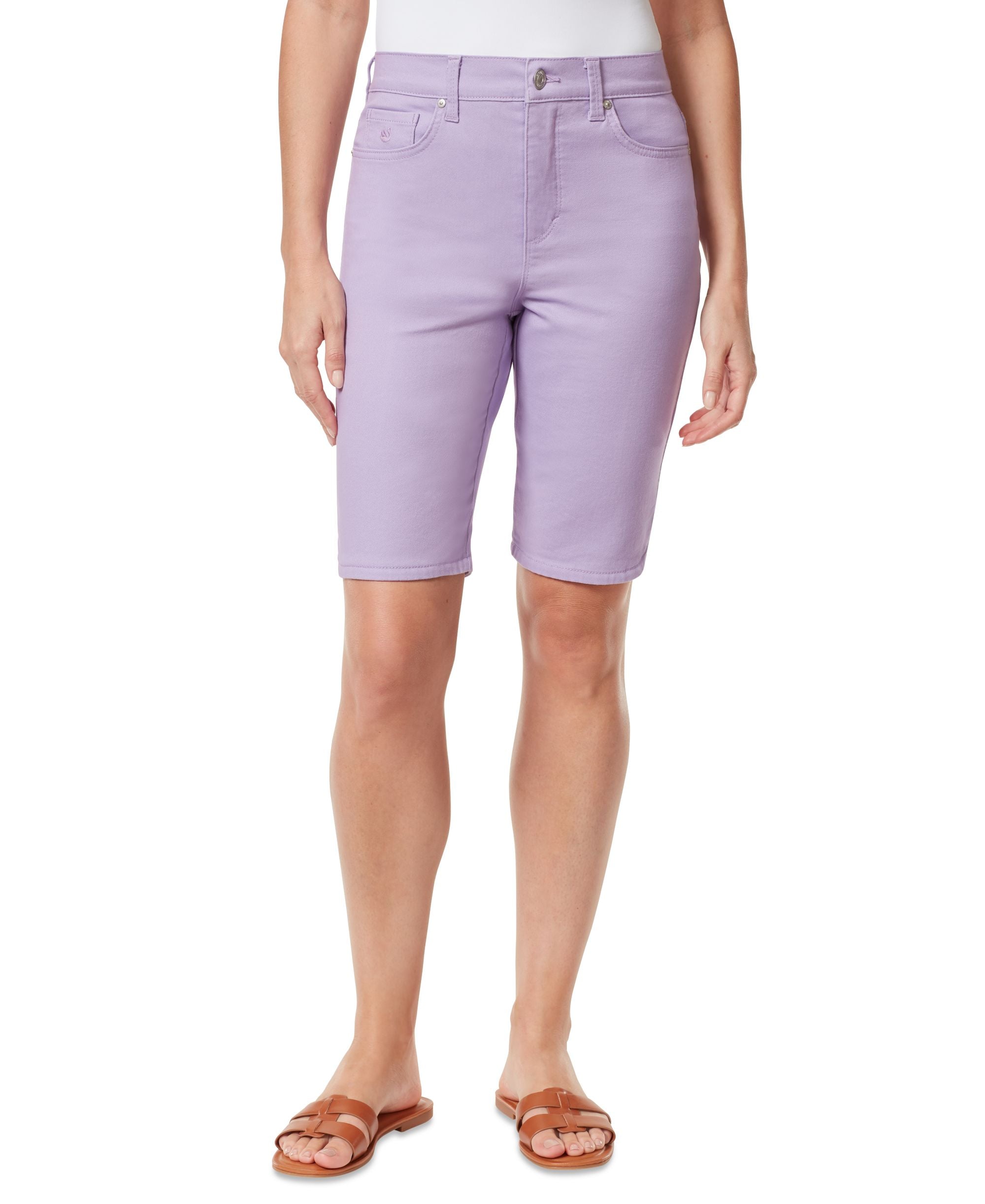 Women's Amanda High-Rise 11" Denim Bermuda Premium Shorts