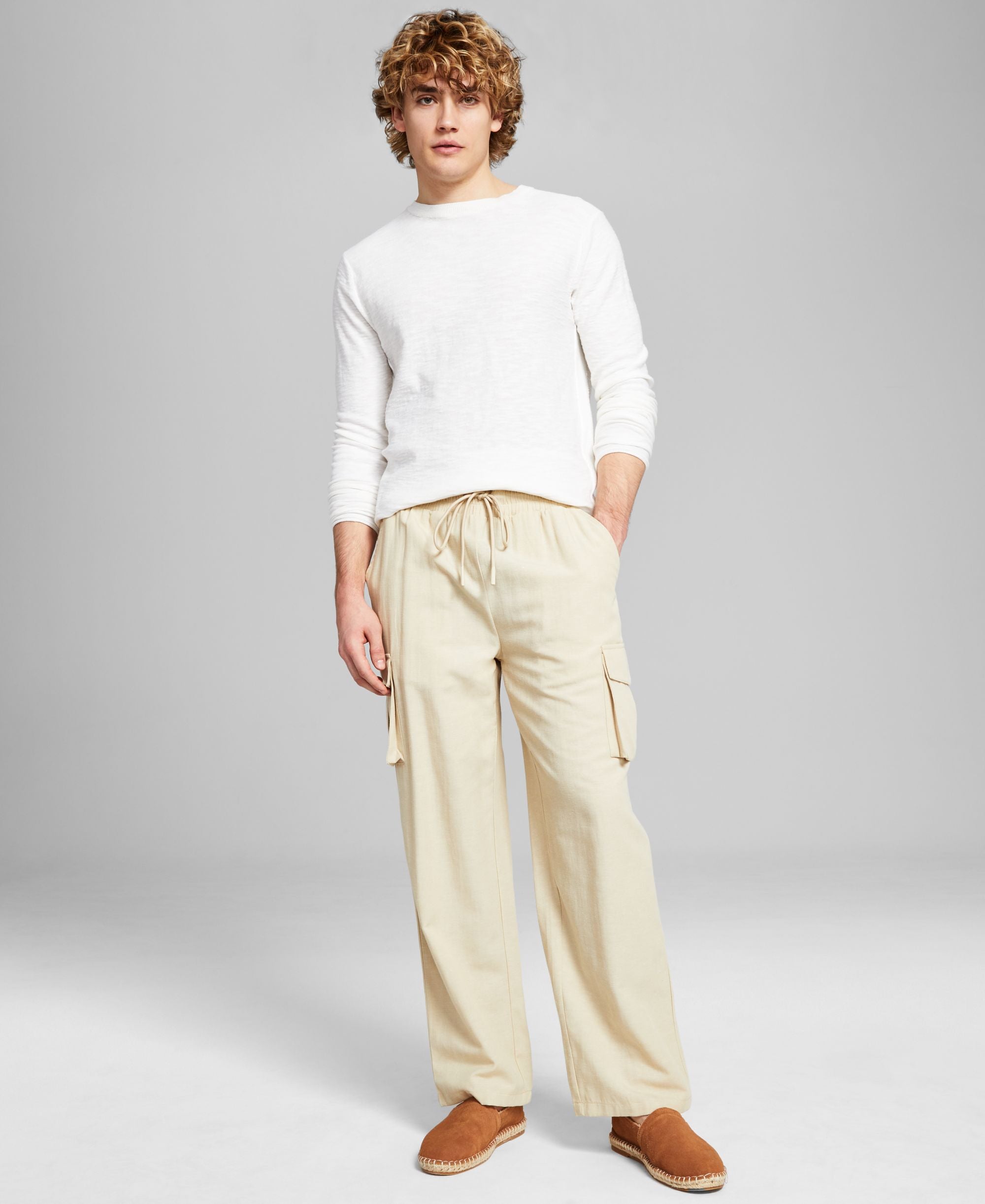 Men's Pull-On Drawstring Cargo Signature Pants