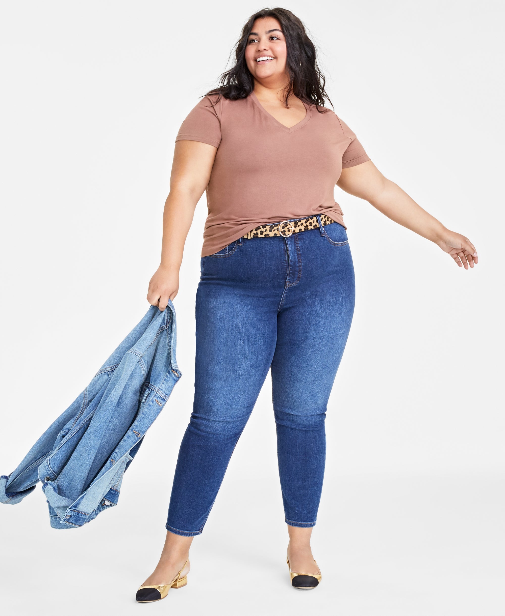 Modern Plus Size Modal V-Neck T-Modern Shirt