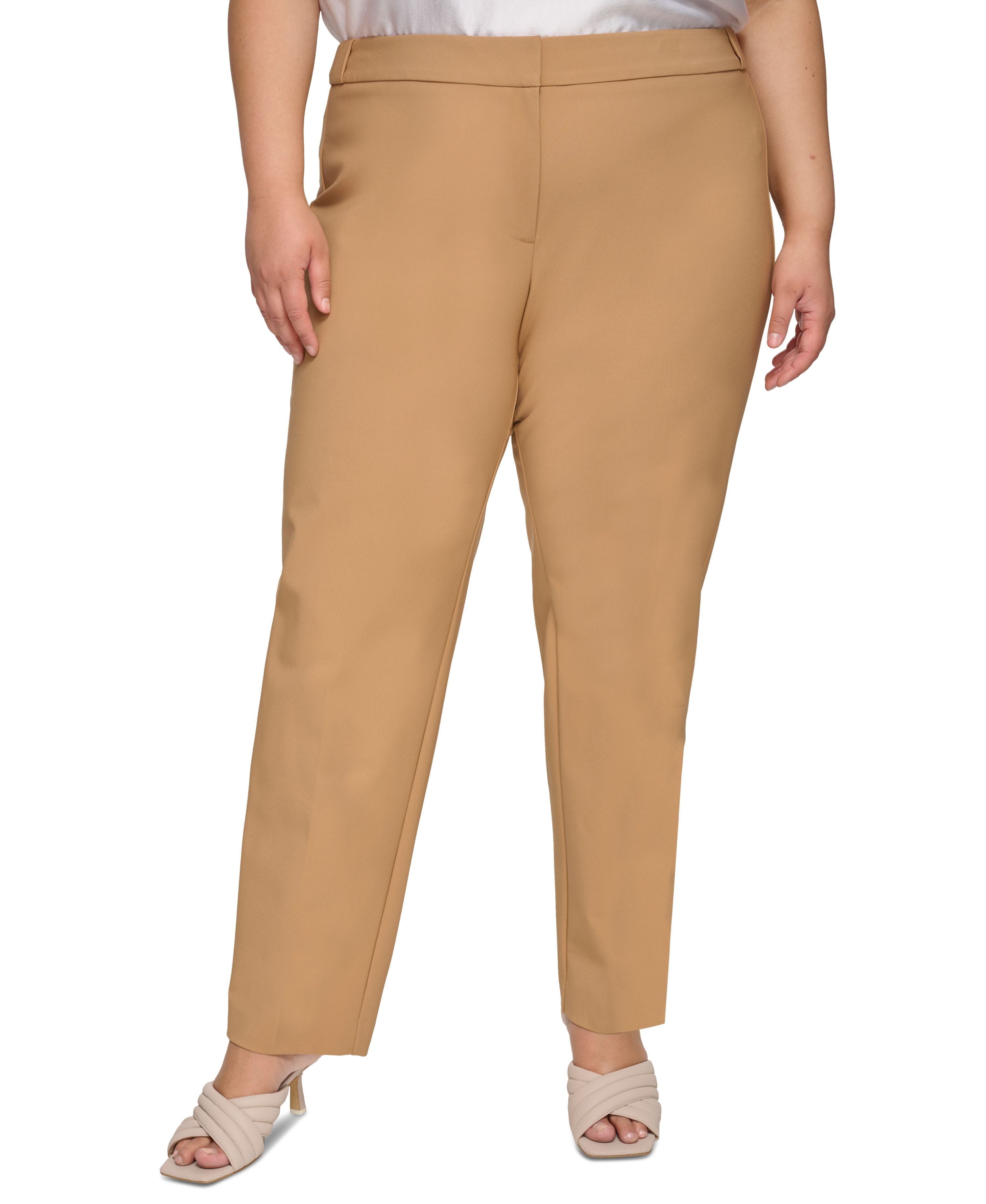 Plus Size Infinite Stretch Slim-Cut Leg Signature Pants