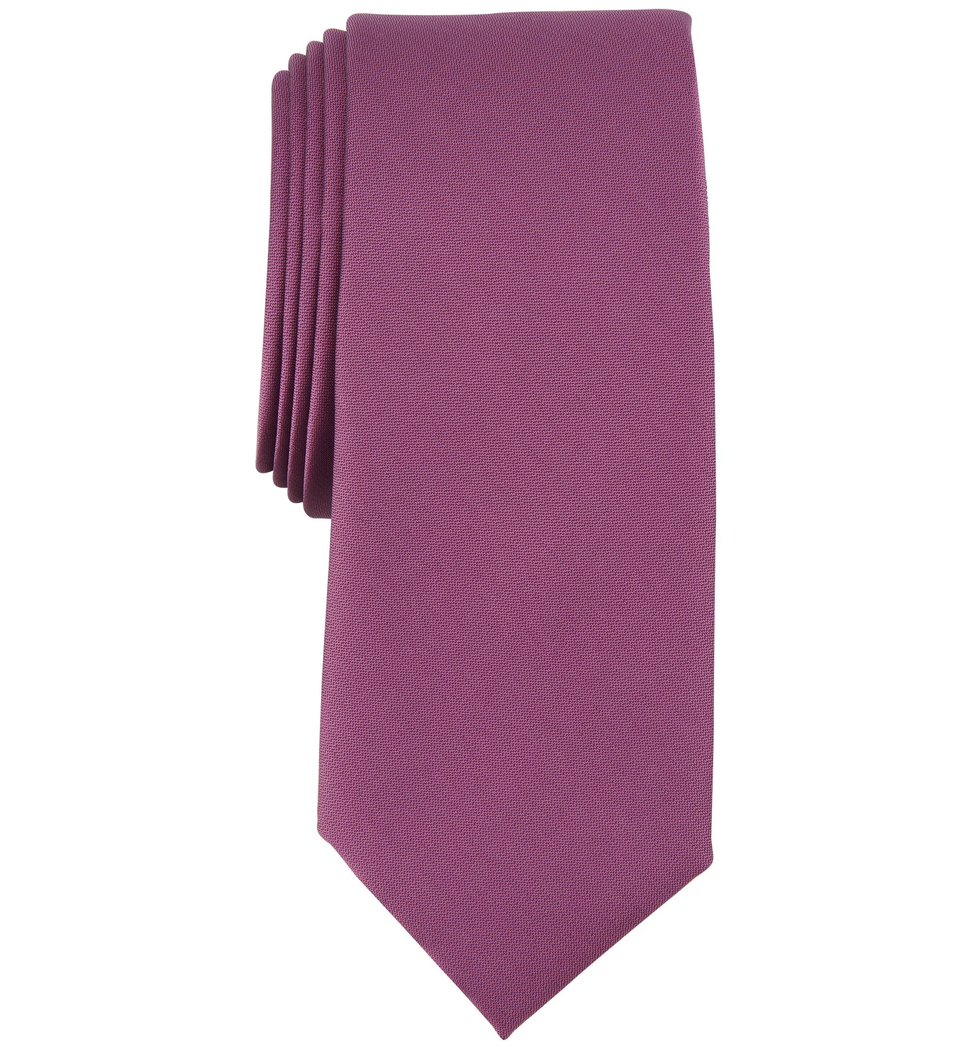 Men's Solid Texture Slim-Cut Tie
