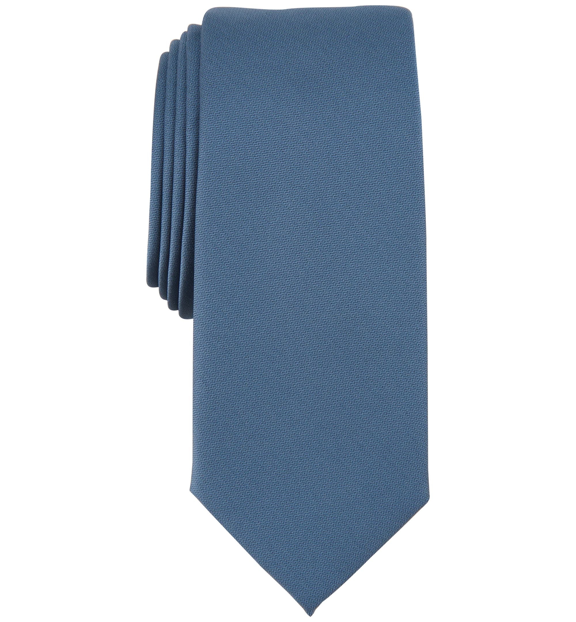 Men's Solid Texture Slim-Cut Tie
