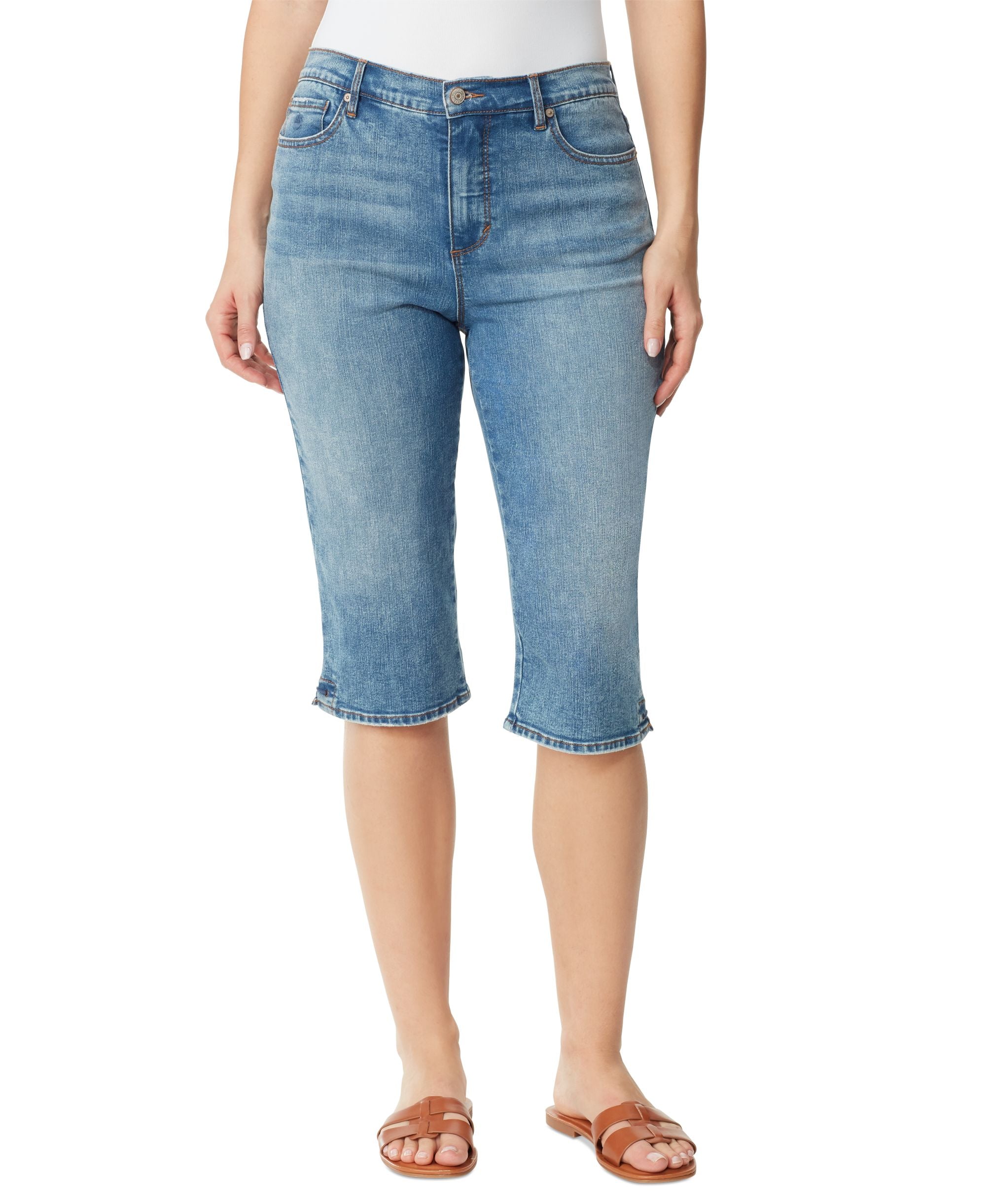 Women's Amanda High-Rise Skimmer Capri-Length Premium Jeans