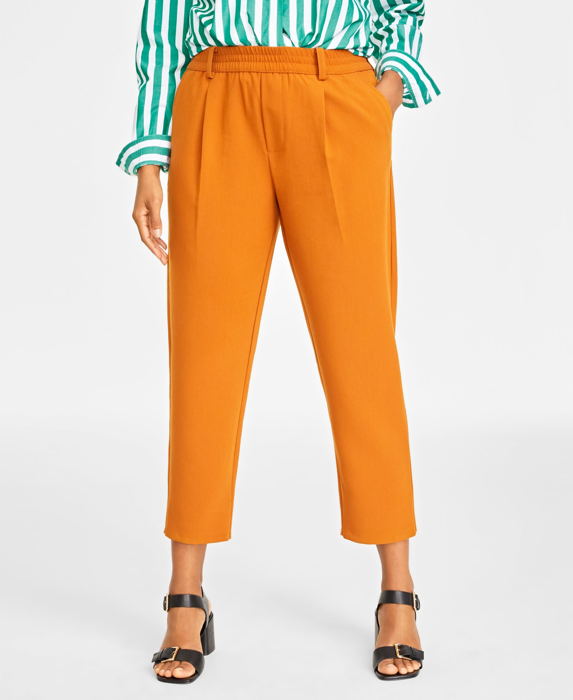 Women's Double-Weave Pull-On Ankle Signature Pants