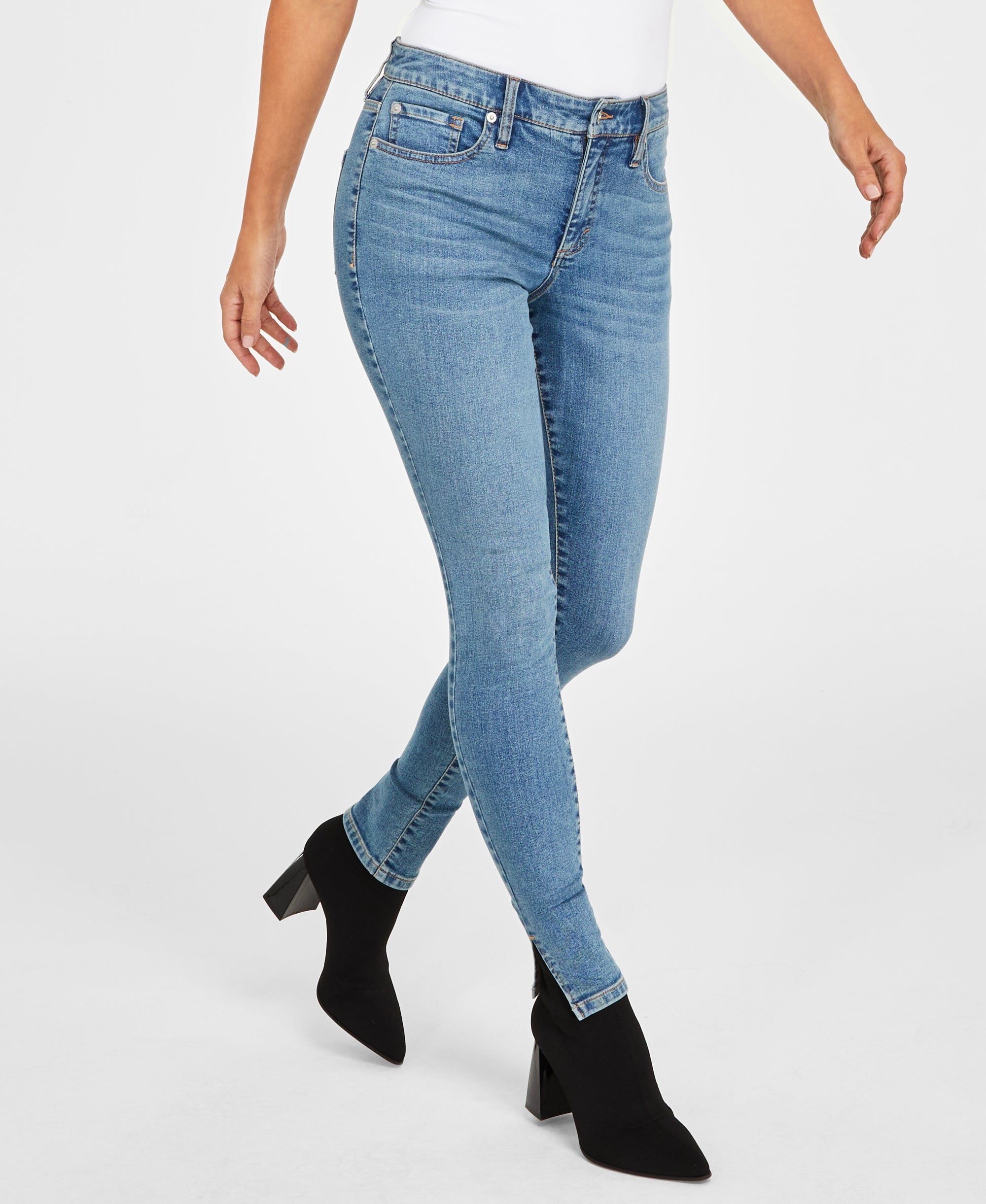 Women's Mid Rise Skinny-Fit-Leg Premium Jeans